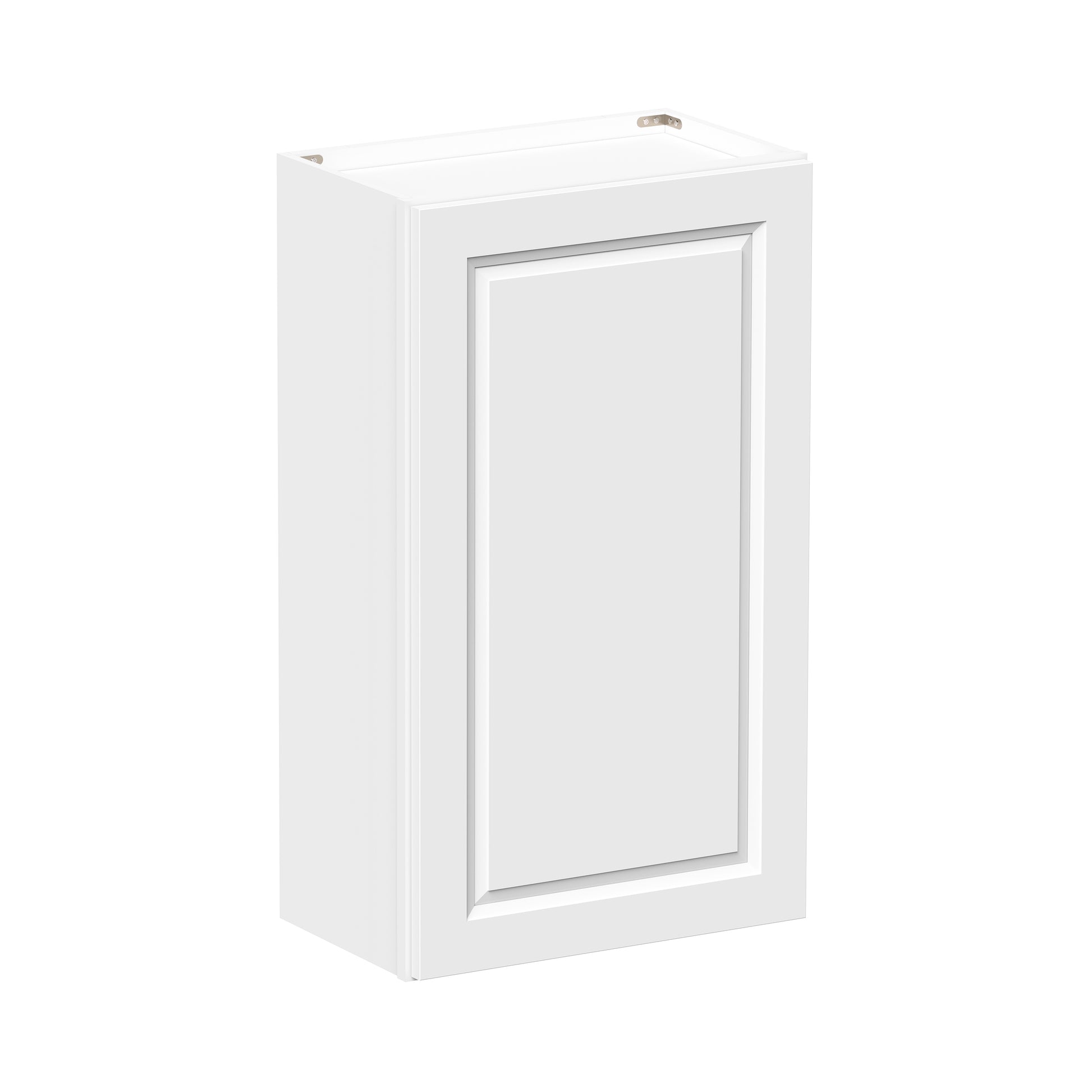 Glacier White RTA 9"-21"W x 12"D x 30"/36"H Standard Wall Cabinets With 1 Door & 2 Shelves