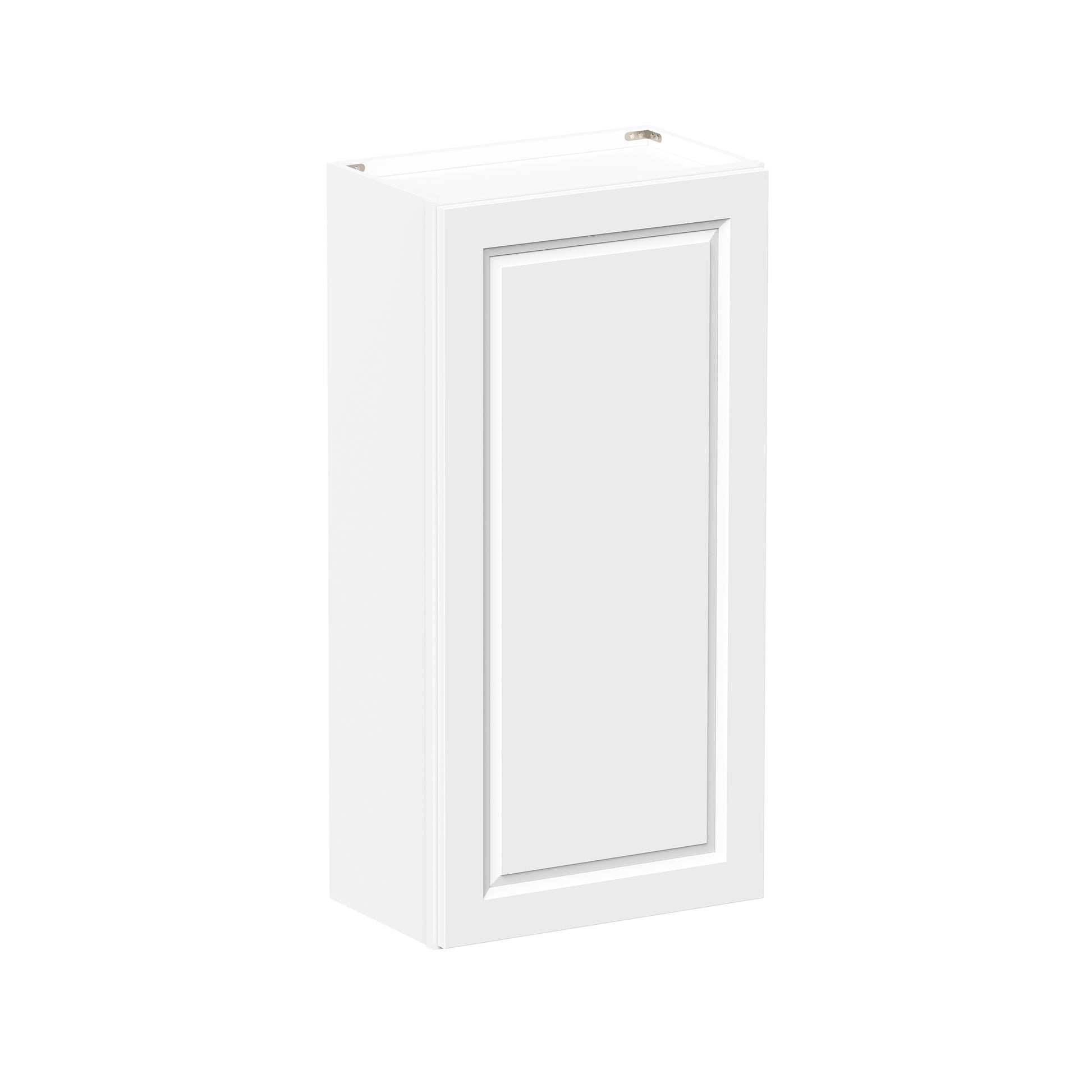 Glacier White RTA 9"-21"W x 12"D x 42"H Standard Wall Cabinets With 1 Door & 3 Shelves