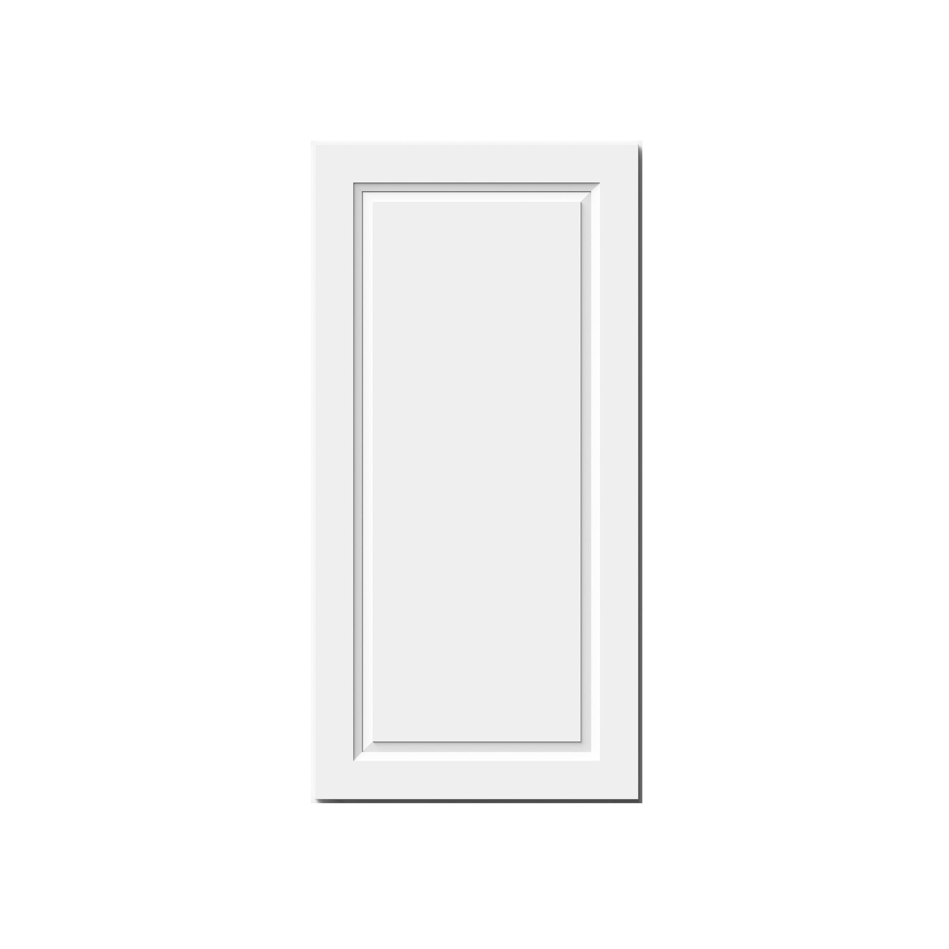 Glacier White RTA 9"-21"W x 12"D x 42"H Standard Wall Cabinets With 1 Door & 3 Shelves