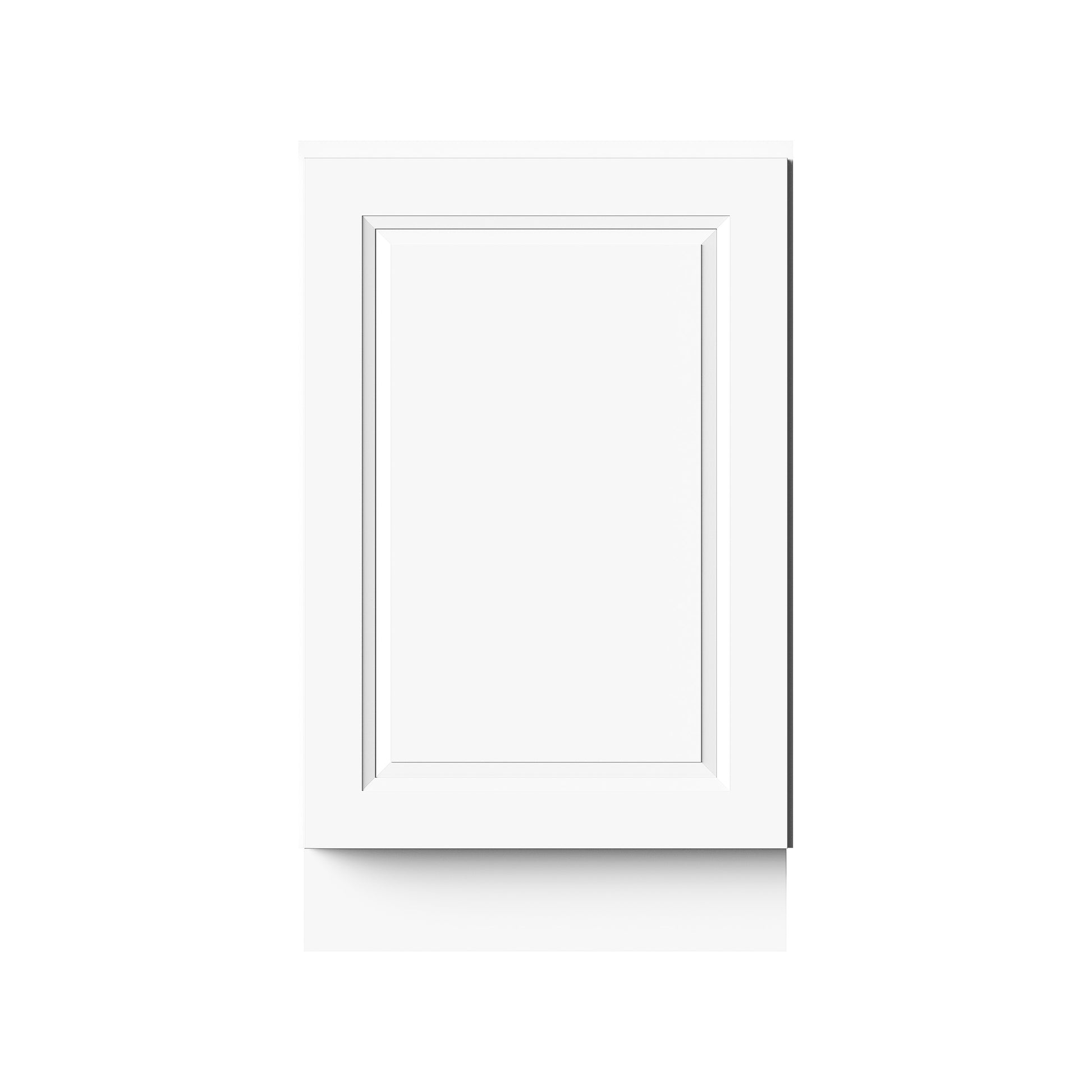 Glacier White RTA 18"/21"W x 24"D x 34.5"H Full Height Door Base Cabinets With 1 Door & 1 Shelf
