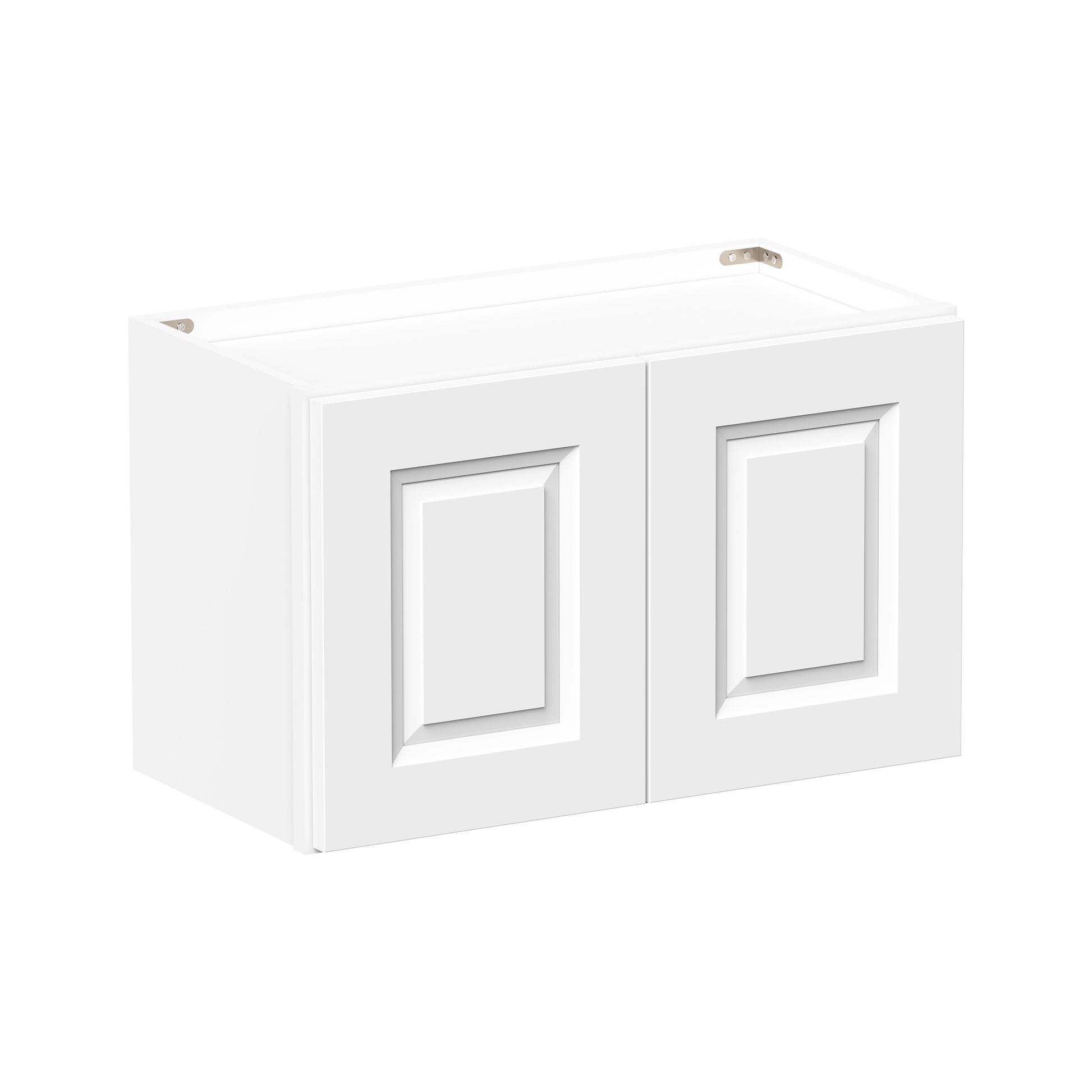 Glacier White RTA 24"-36"W x 12"D x 12"/15"H Short Wall Cabinets With 2 Doors