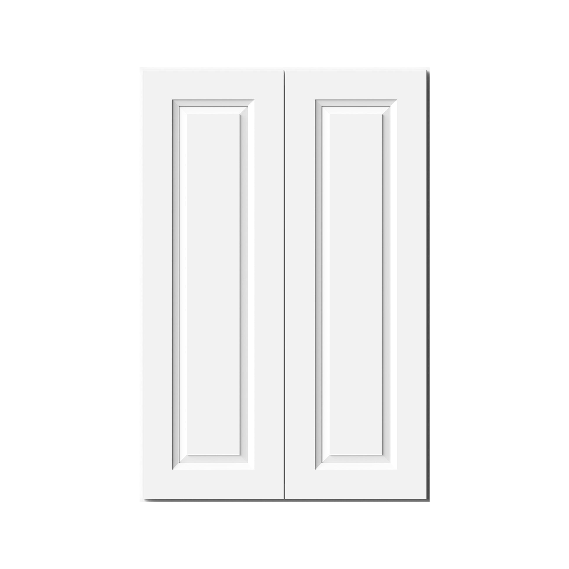 Glacier White RTA 24"-36"W x 12"D x 30"/36"H Standard Wall Cabinets With 2 Doors & 2 Shelves