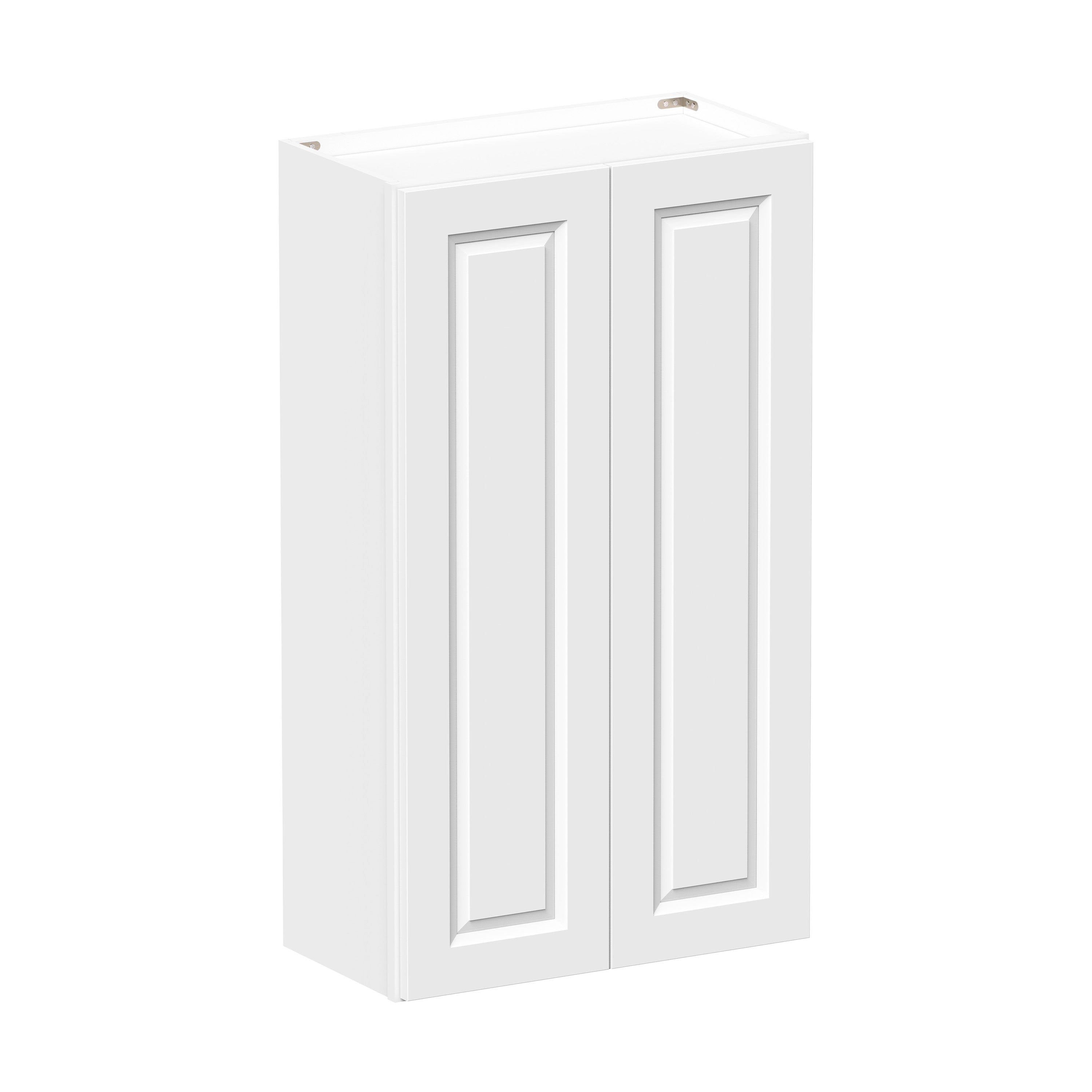 Glacier White RTA 24"-36"W x 12"D x 42"H Standard Wall Cabinets With 2 Doors & 3 Shelves
