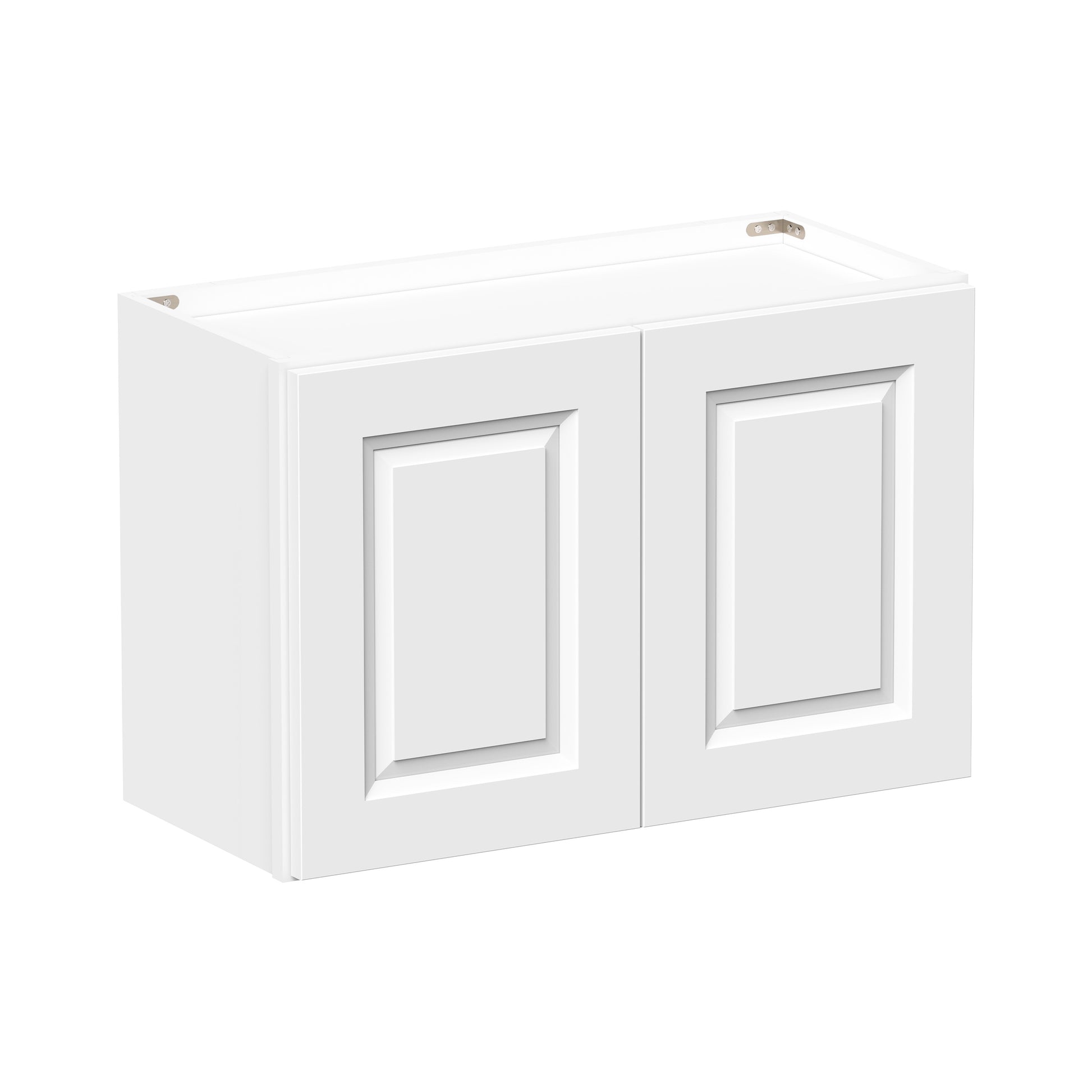 Glacier White RTA 24"-36"W x 12"D x 18"H Short Wall Cabinets With 2 Doors