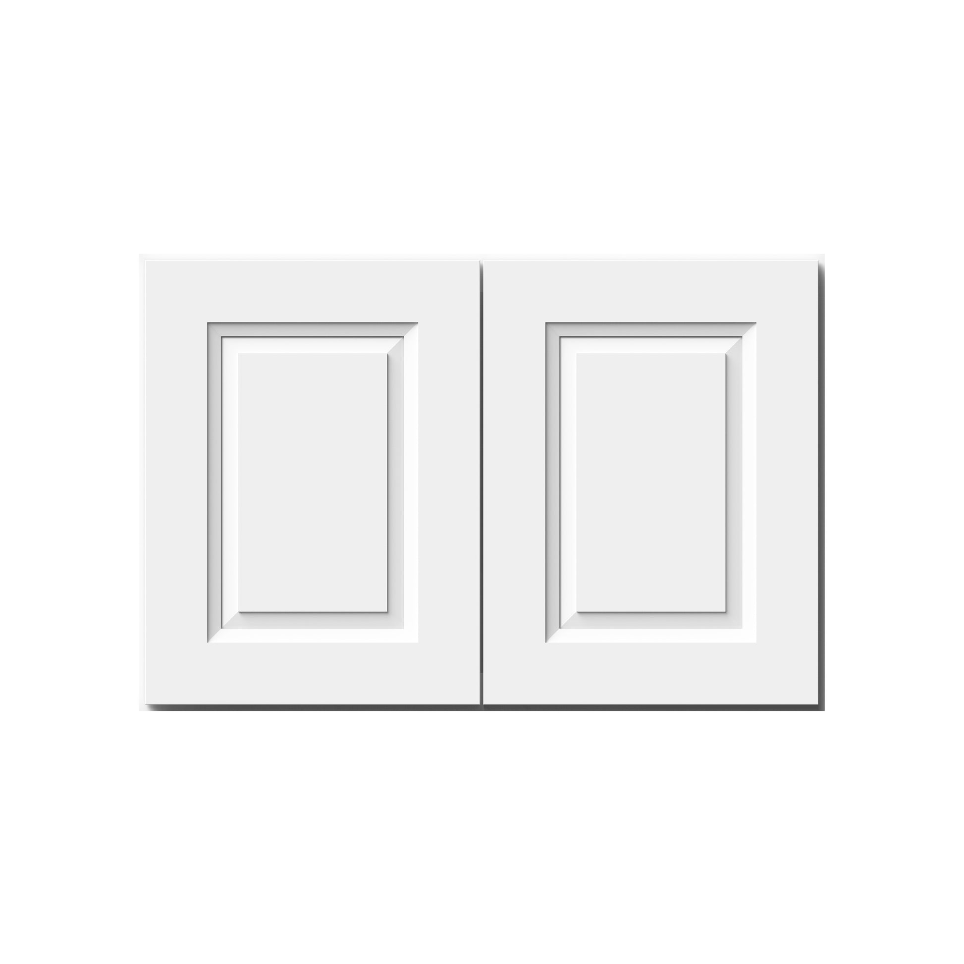 Glacier White RTA 24"-36"W x 12"D x 18"H Short Wall Cabinets With 2 Doors