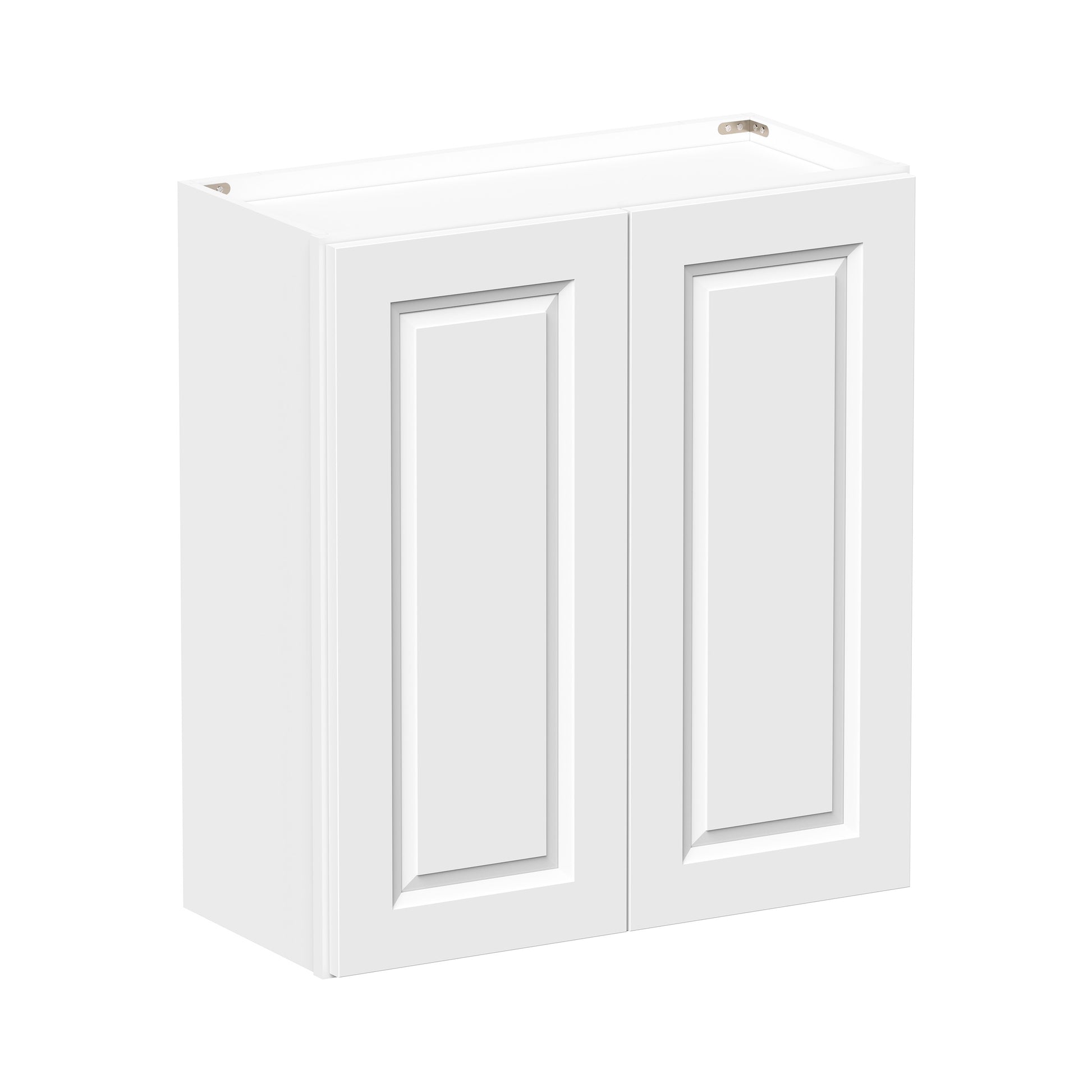 Glacier White RTA 24"-36"W x 12"D x 30"/36"H Standard Wall Cabinets With 2 Doors & 2 Shelves