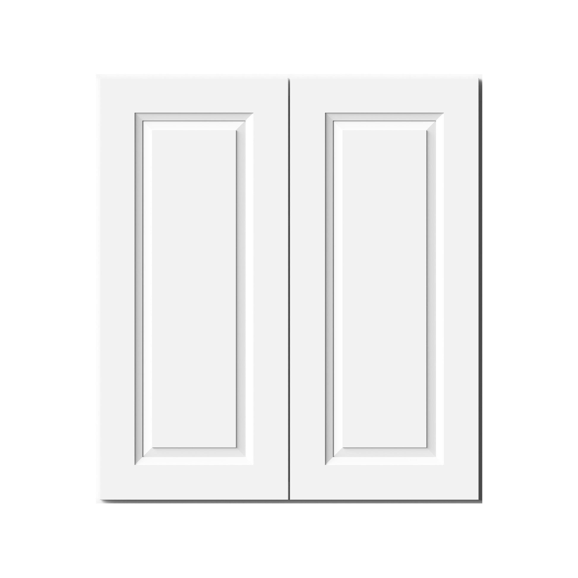 Glacier White RTA 24"-36"W x 12"D x 30"/36"H Standard Wall Cabinets With 2 Doors & 2 Shelves