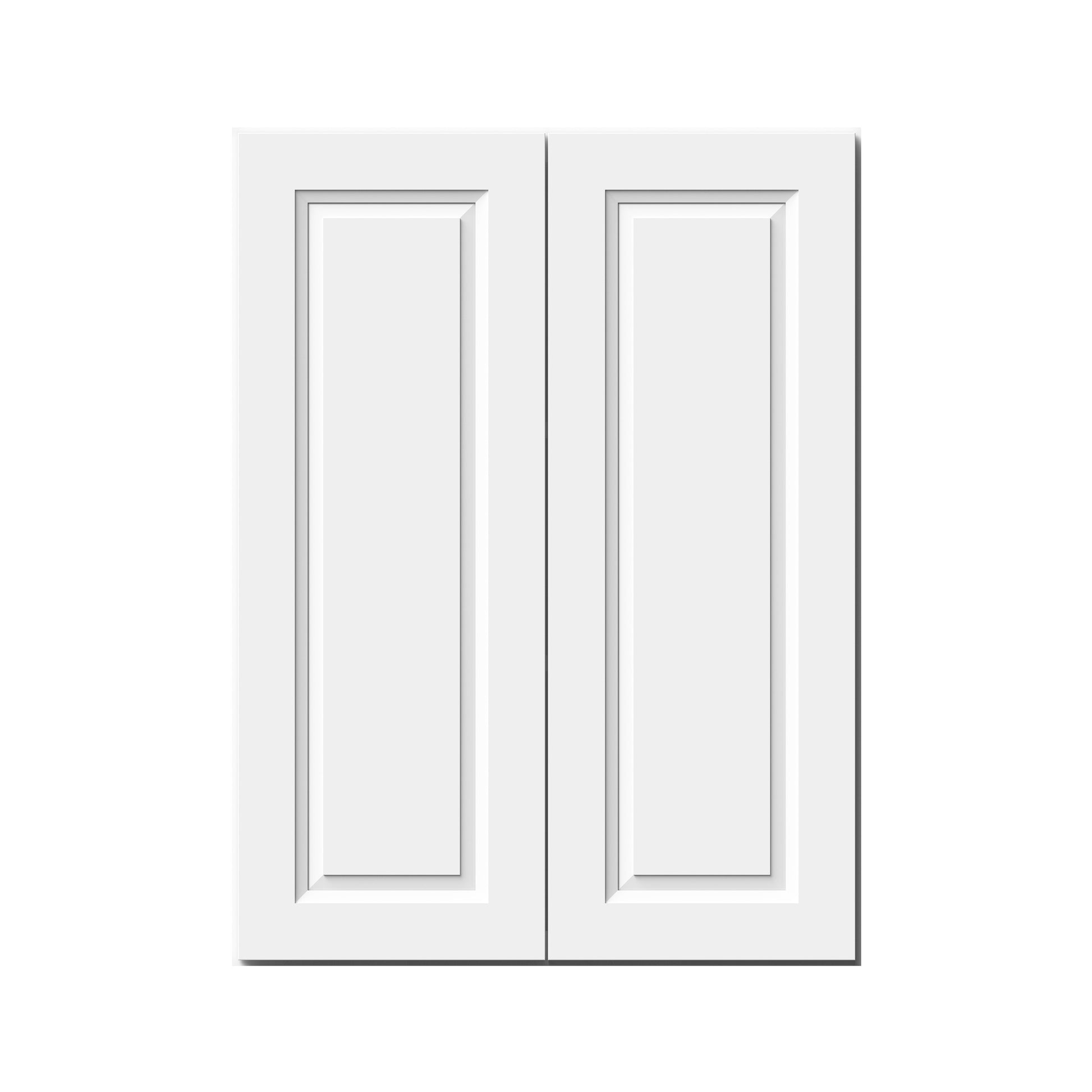 Glacier White RTA 24"-36"W x 12"D x 30"/36"H Standard Wall Cabinets With 2 Doors & 2 Shelves