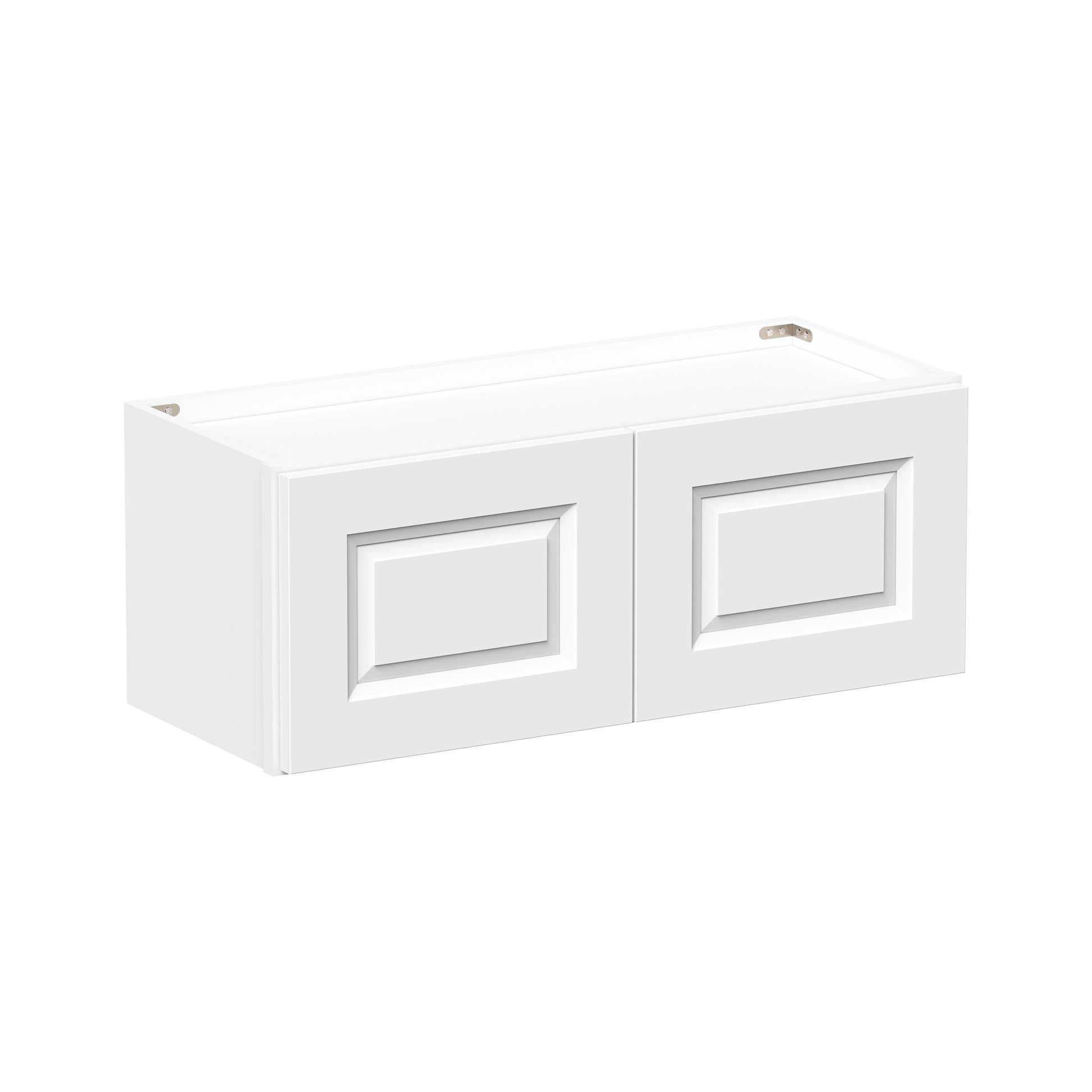 Glacier White RTA 24"-36"W x 12"D x 12"/15"H Short Wall Cabinets With 2 Doors