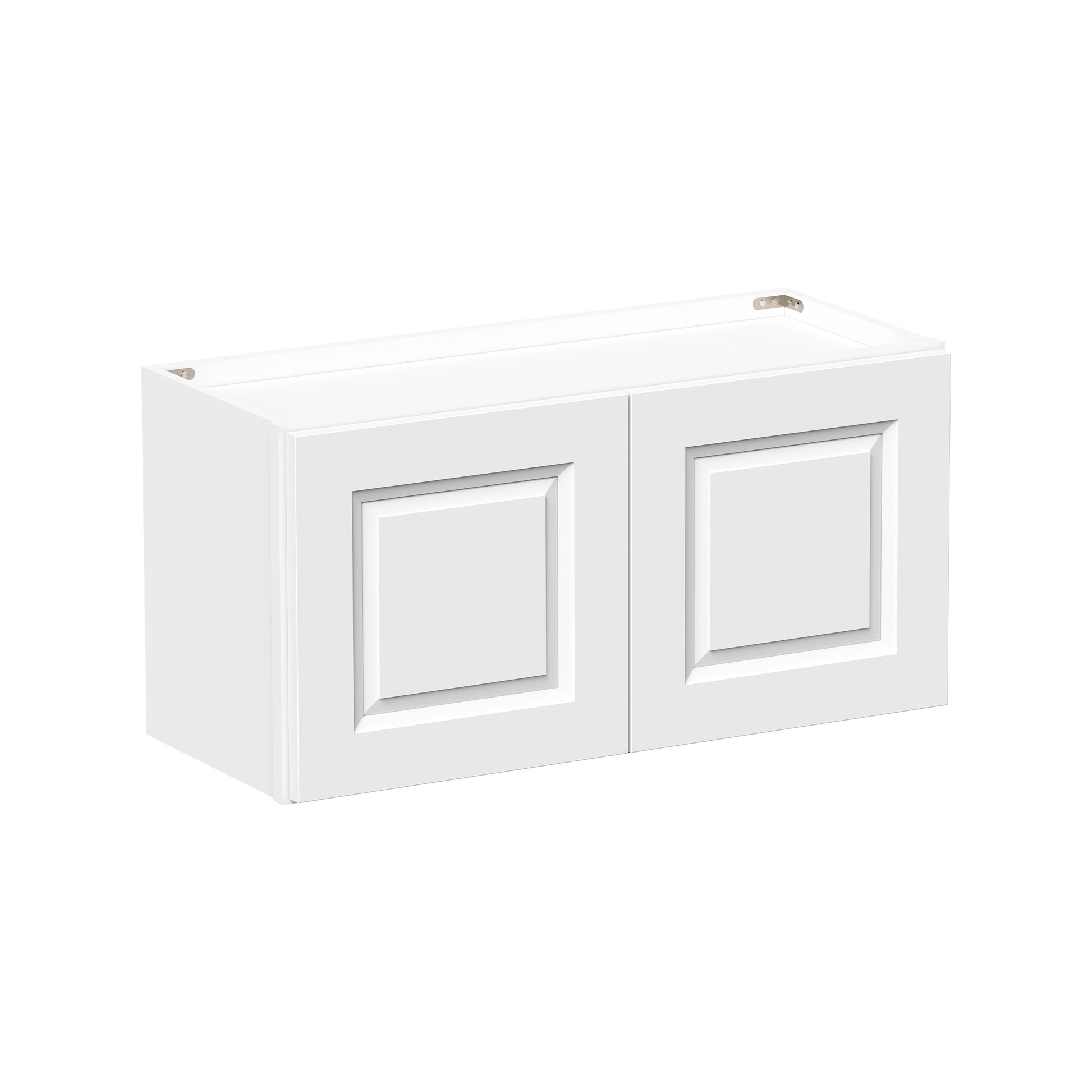Glacier White RTA 24"-36"W x 12"D x 12"/15"H Short Wall Cabinets With 2 Doors