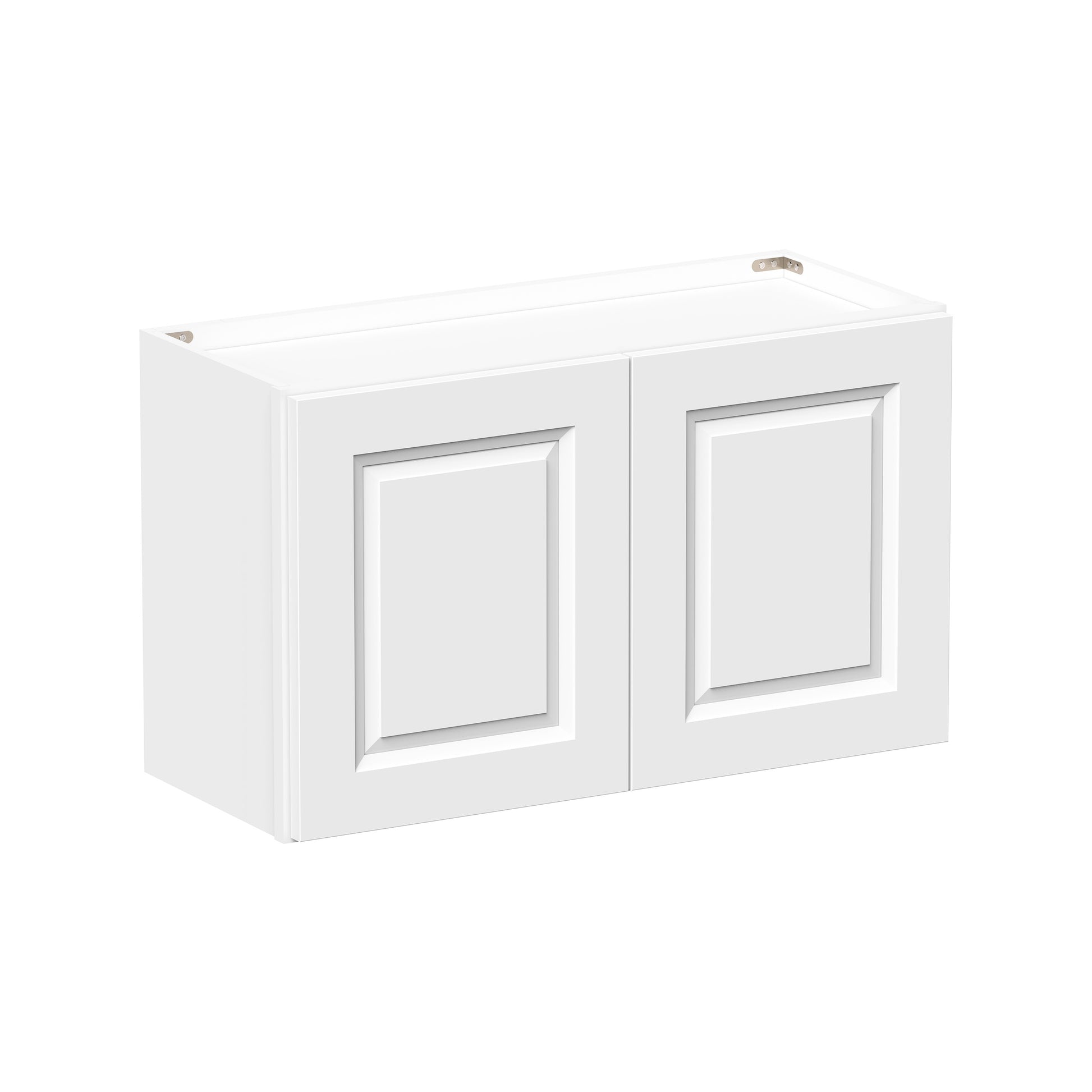 Glacier White RTA 24"-36"W x 12"D x 18"H Short Wall Cabinets With 2 Doors