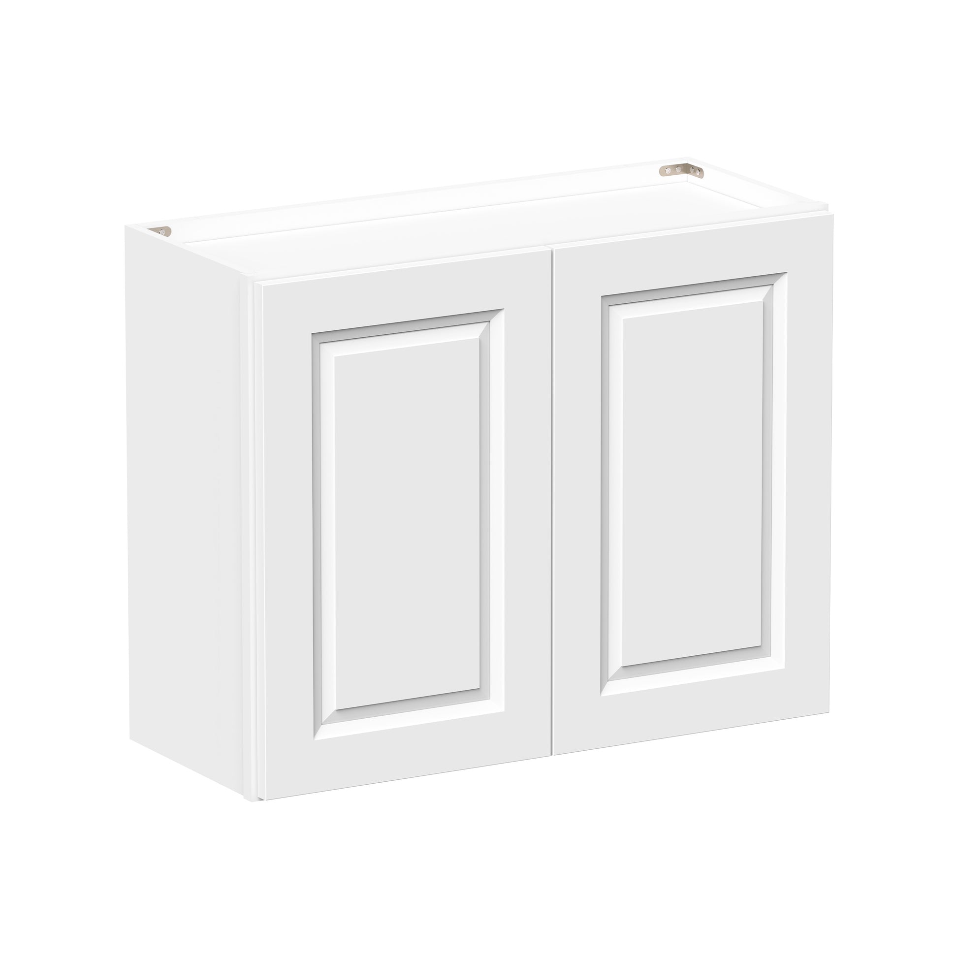 Glacier White RTA 24"-36"W x 12"D x 24"H Short Wall Cabinets With 2 Doors & 1 Shelf