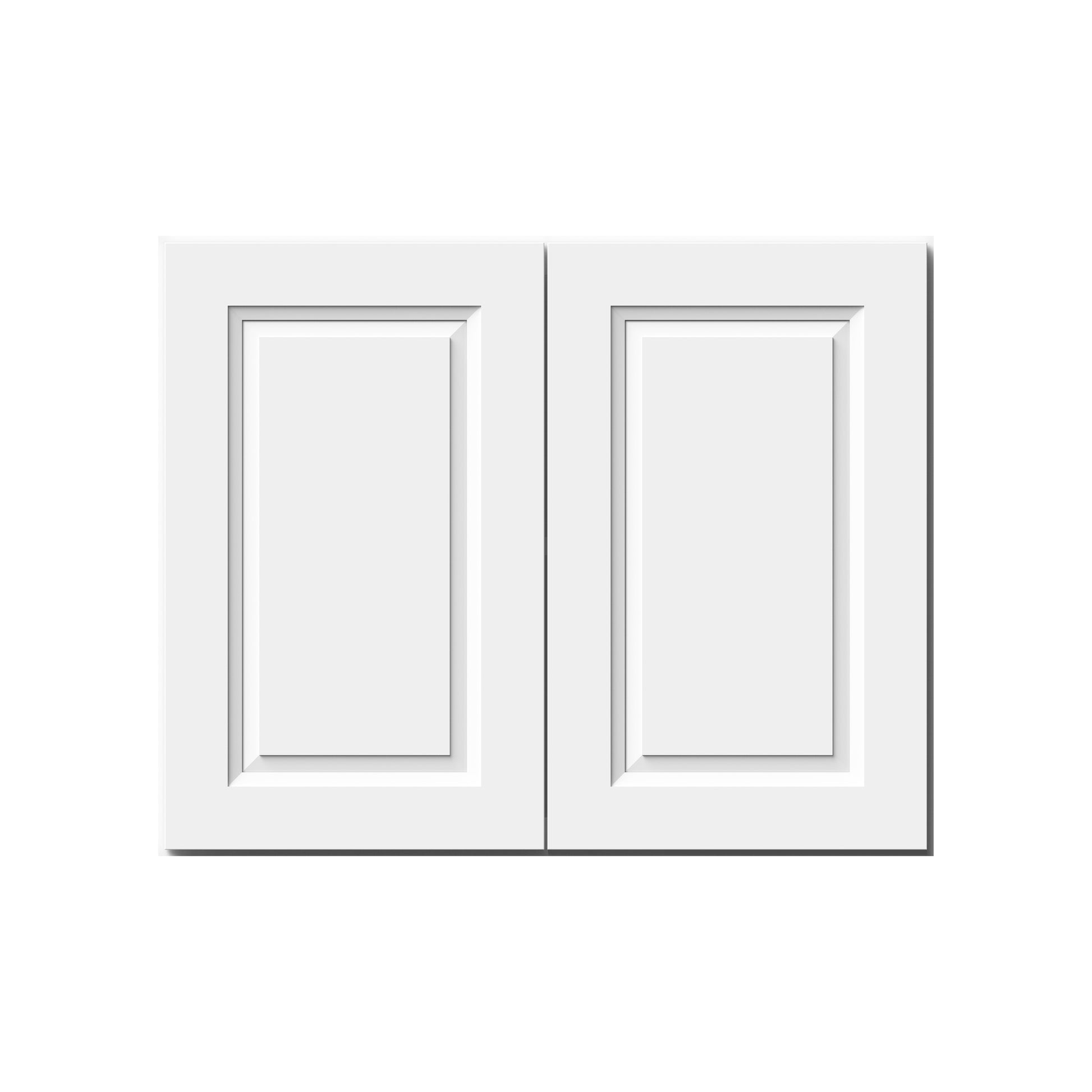 Glacier White RTA 24"-36"W x 12"D x 24"H Short Wall Cabinets With 2 Doors & 1 Shelf
