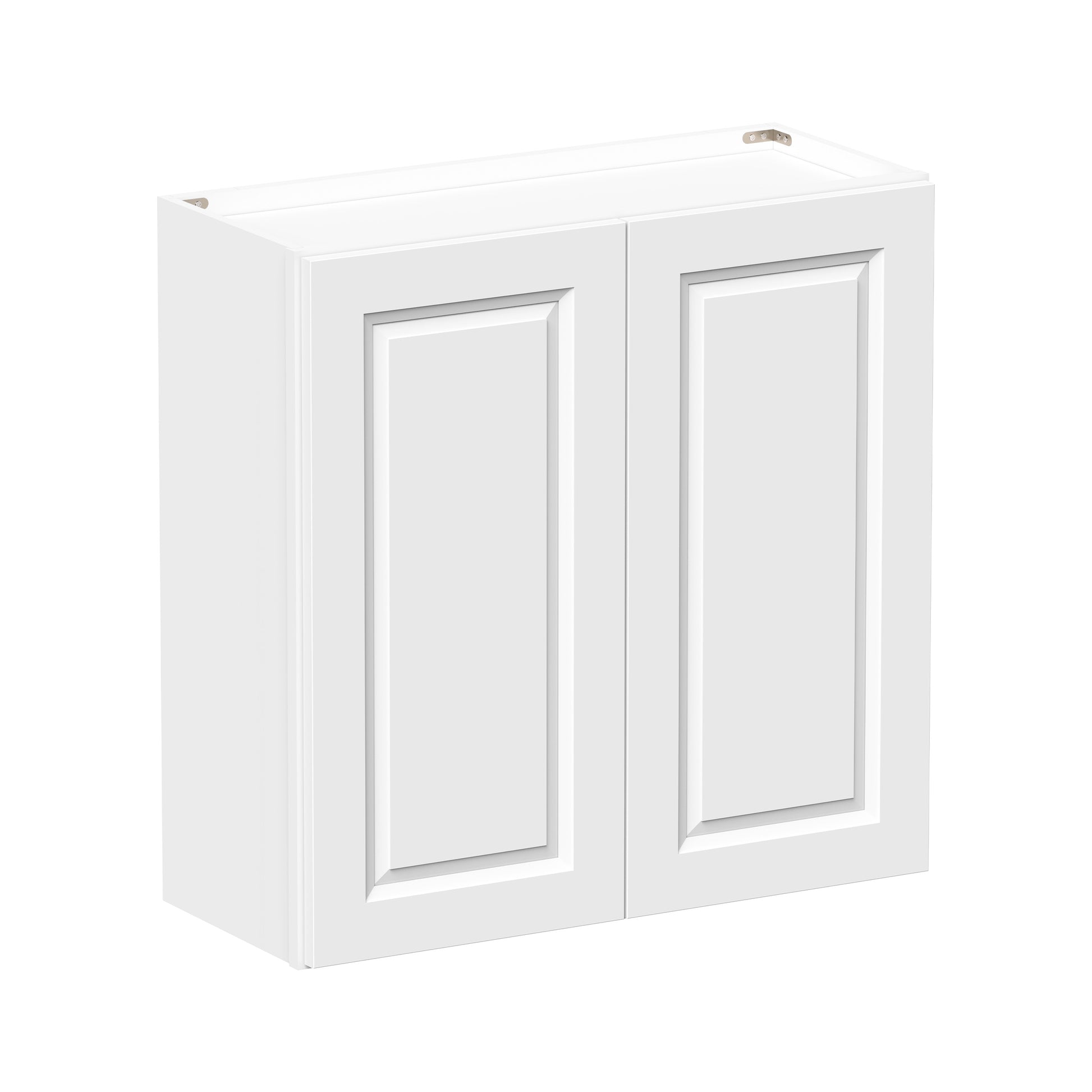 Glacier White RTA 24"-36"W x 12"D x 30"/36"H Standard Wall Cabinets With 2 Doors & 2 Shelves
