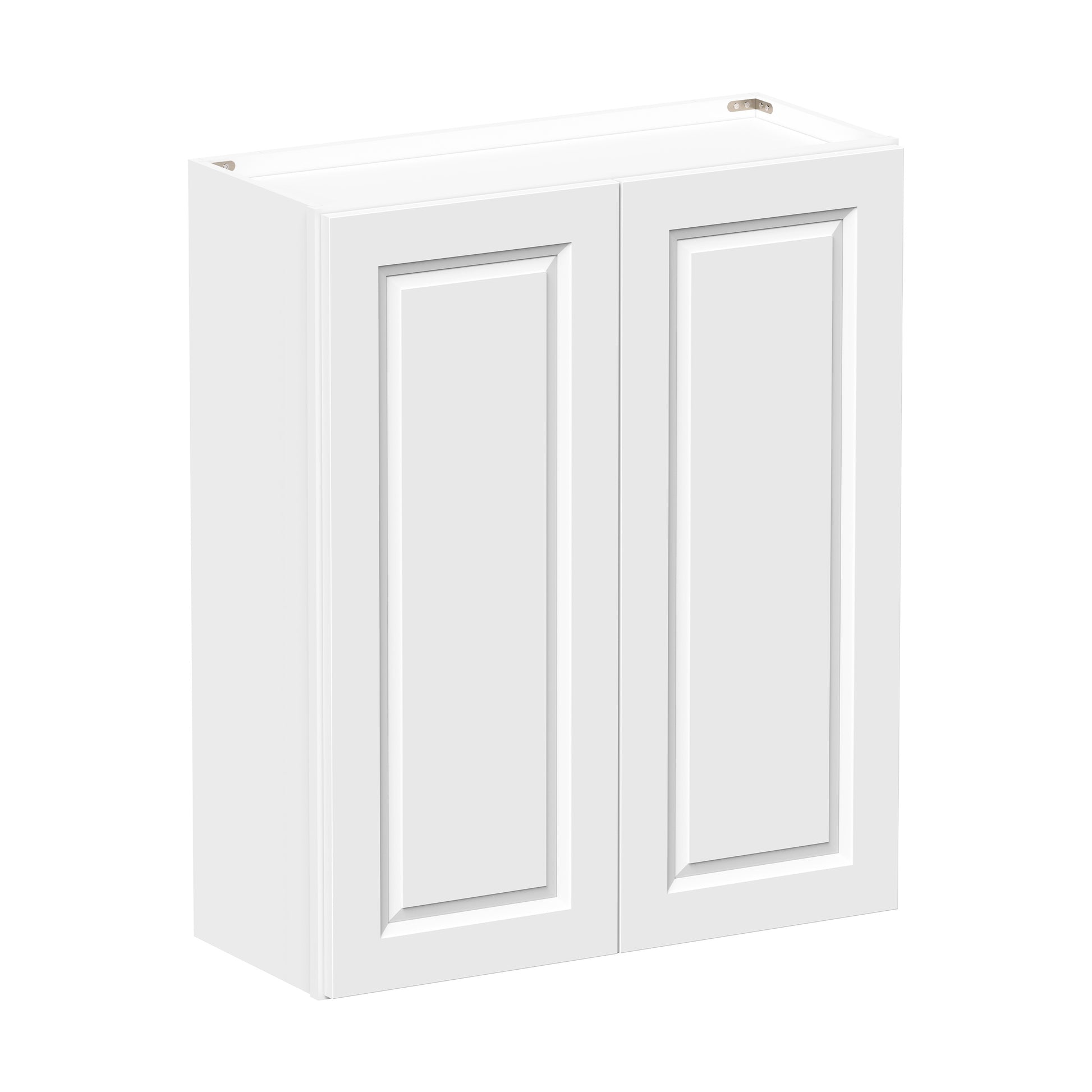 Glacier White RTA 24"-36"W x 12"D x 30"/36"H Standard Wall Cabinets With 2 Doors & 2 Shelves