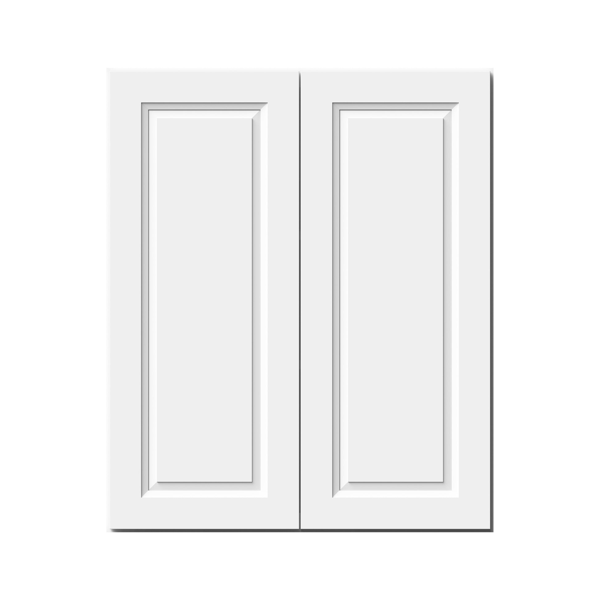 Glacier White RTA 24"-36"W x 12"D x 30"/36"H Standard Wall Cabinets With 2 Doors & 2 Shelves