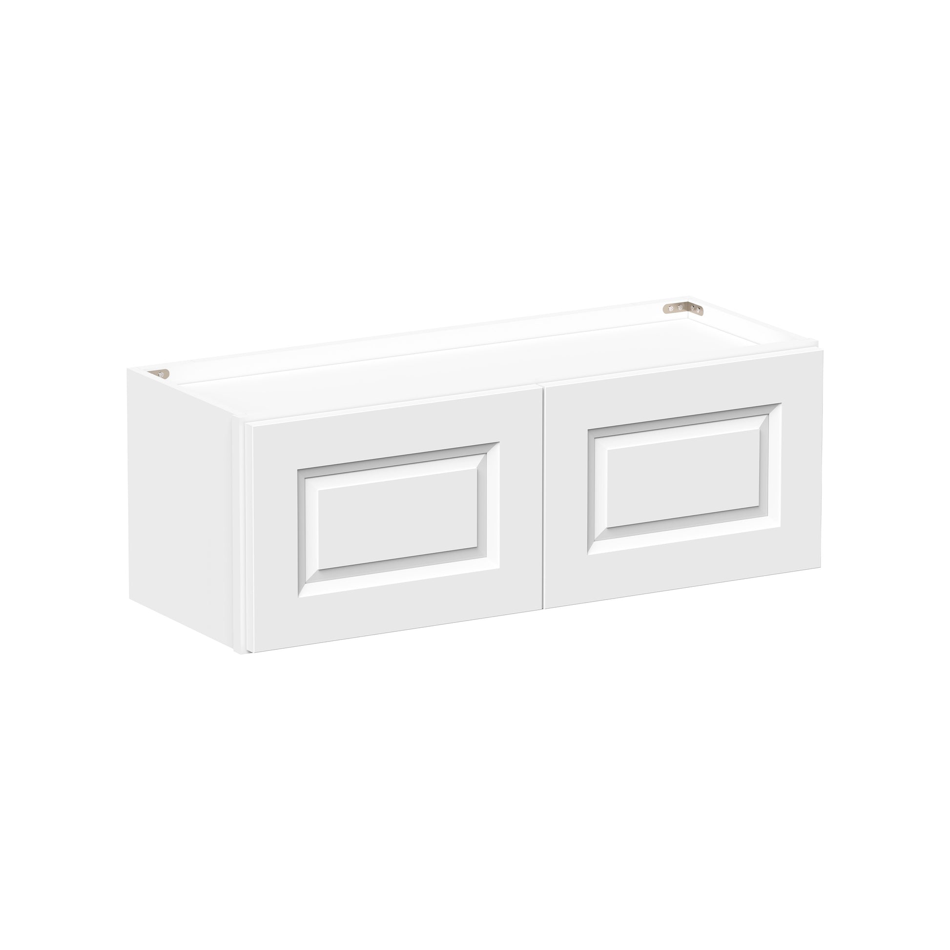 Glacier White RTA 24"-36"W x 12"D x 12"/15"H Short Wall Cabinets With 2 Doors