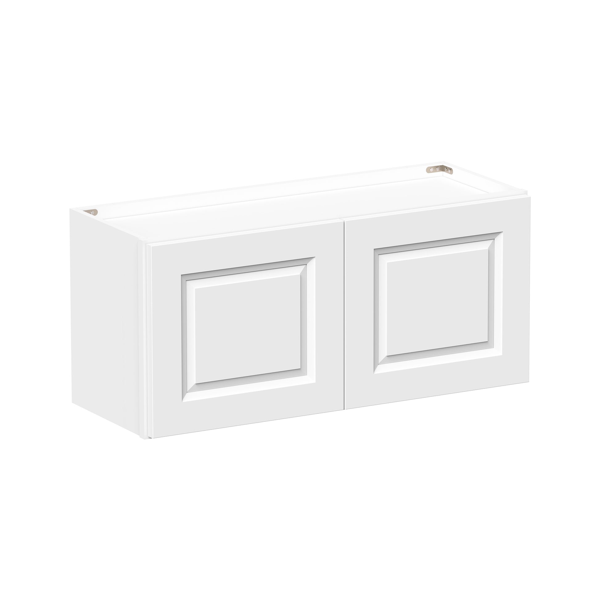 Glacier White RTA 24"-36"W x 12"D x 12"/15"H Short Wall Cabinets With 2 Doors