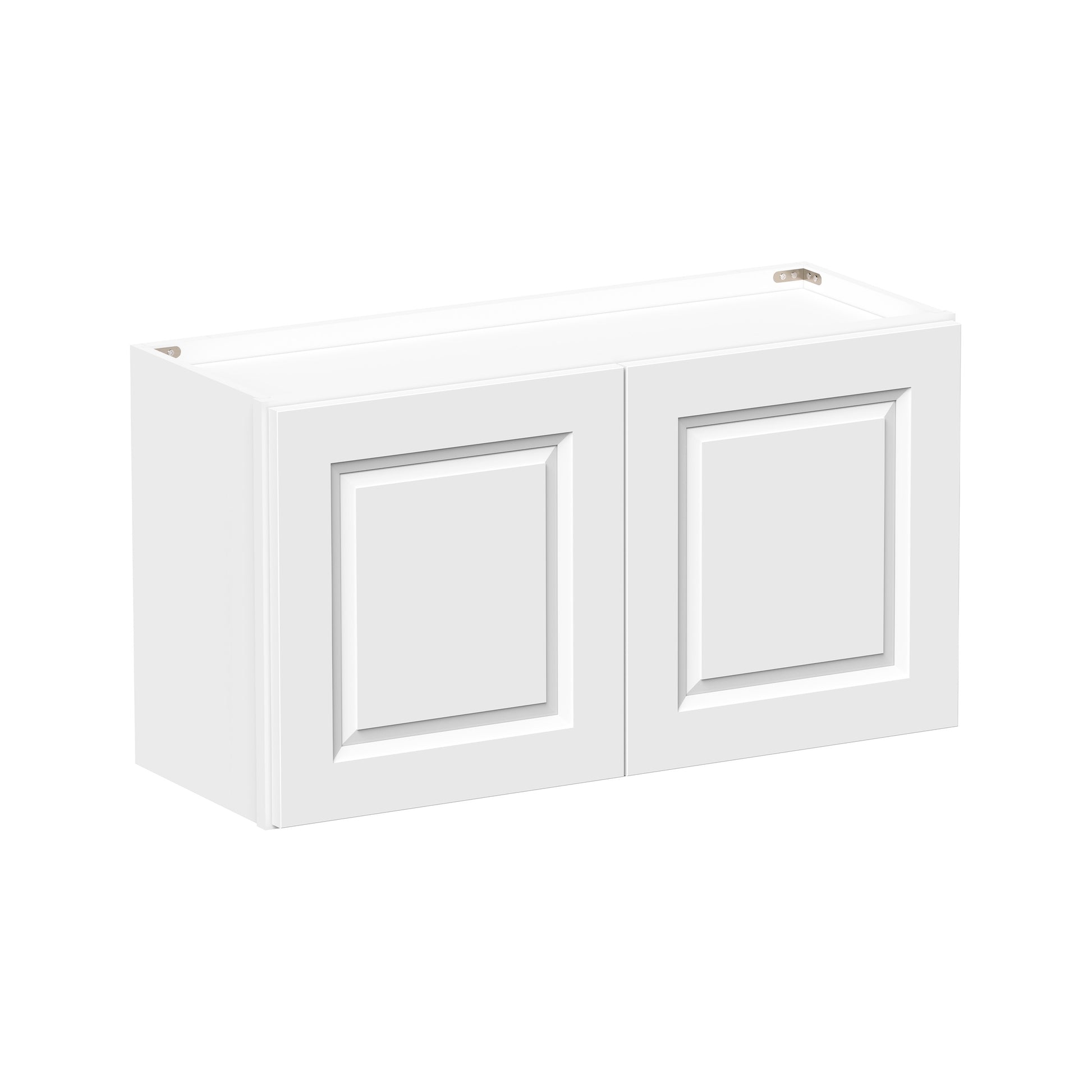 Glacier White RTA 24"-36"W x 12"D x 18"H Short Wall Cabinets With 2 Doors