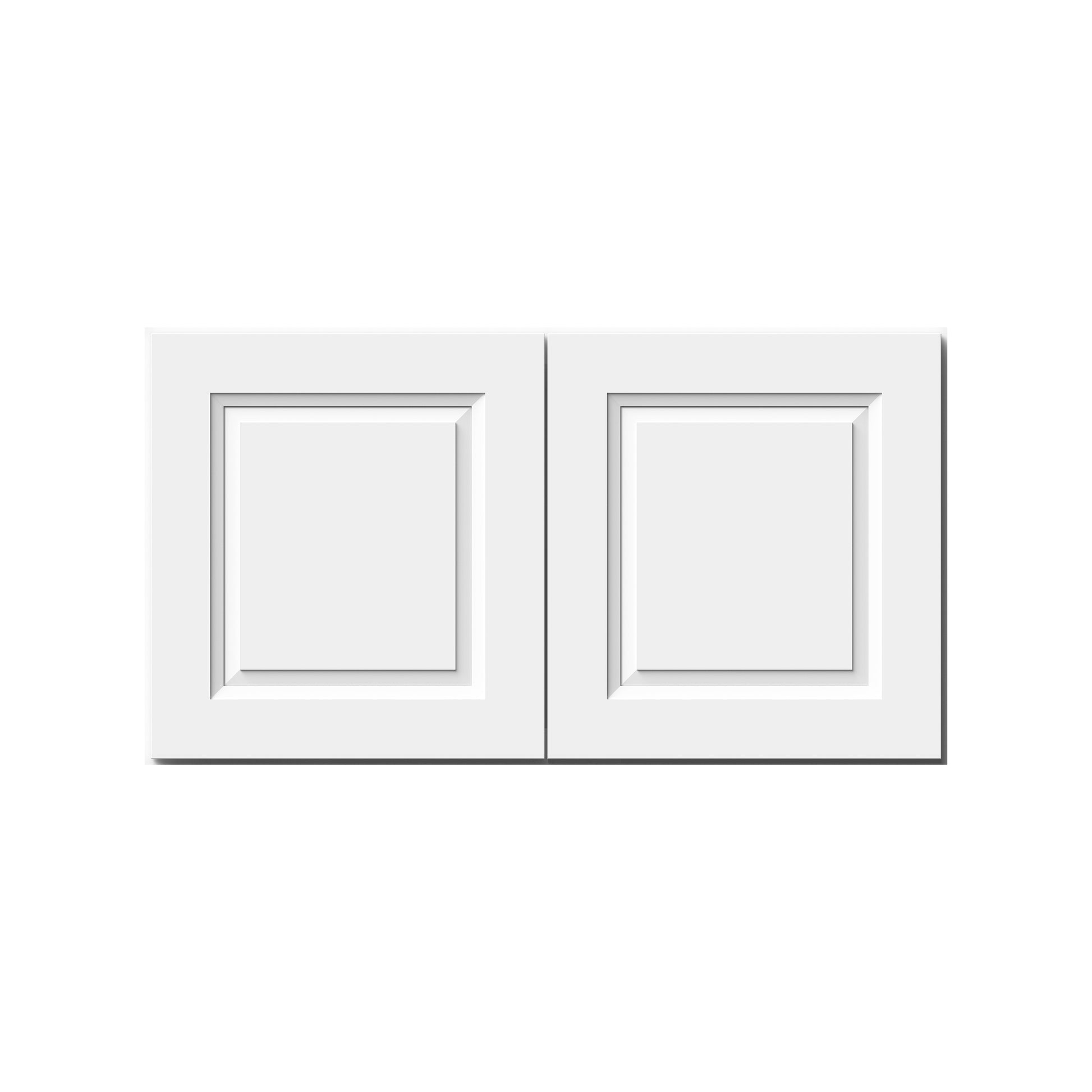 Glacier White RTA 24"-36"W x 12"D x 18"H Short Wall Cabinets With 2 Doors