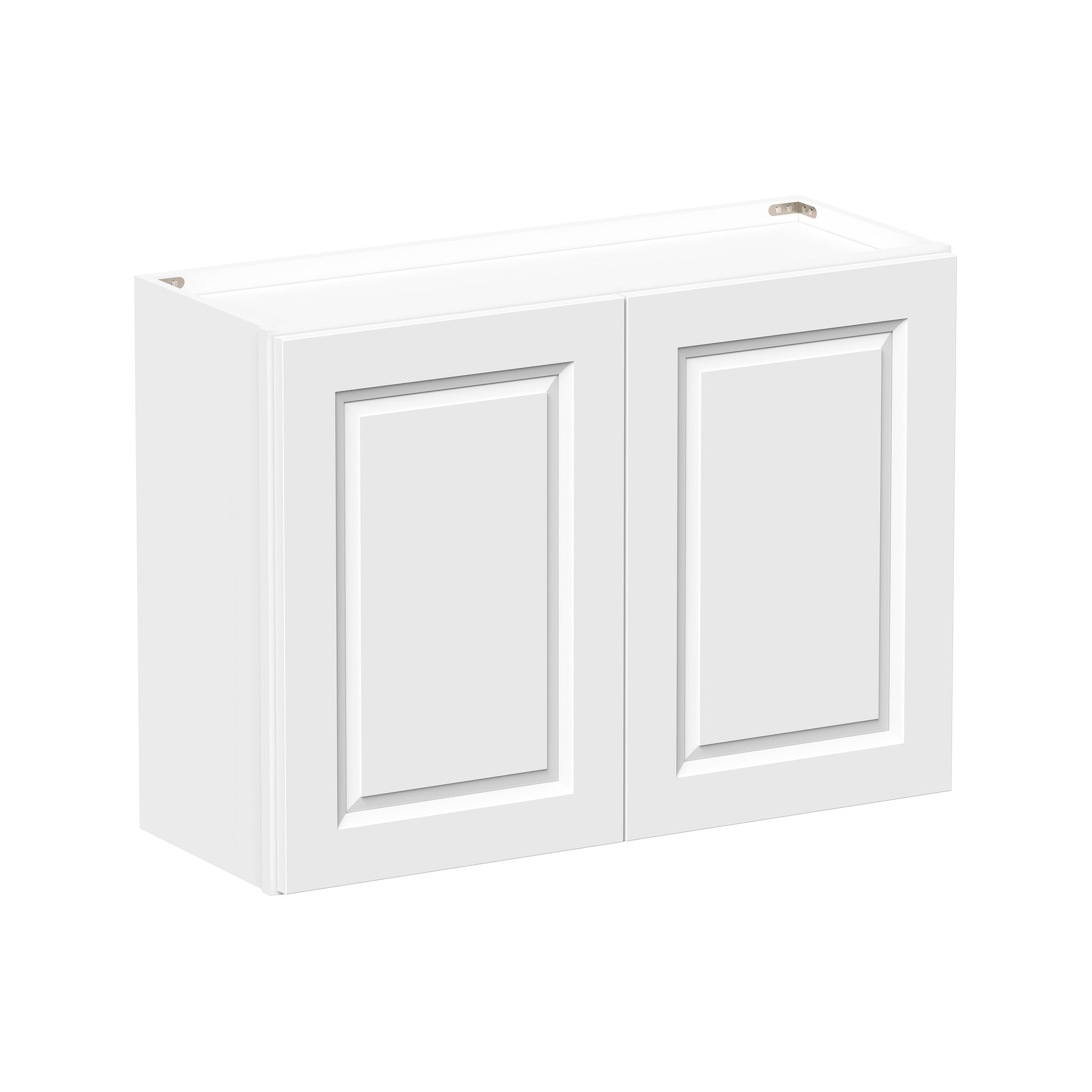 Glacier White RTA 24"-36"W x 12"D x 24"H Short Wall Cabinets With 2 Doors & 1 Shelf