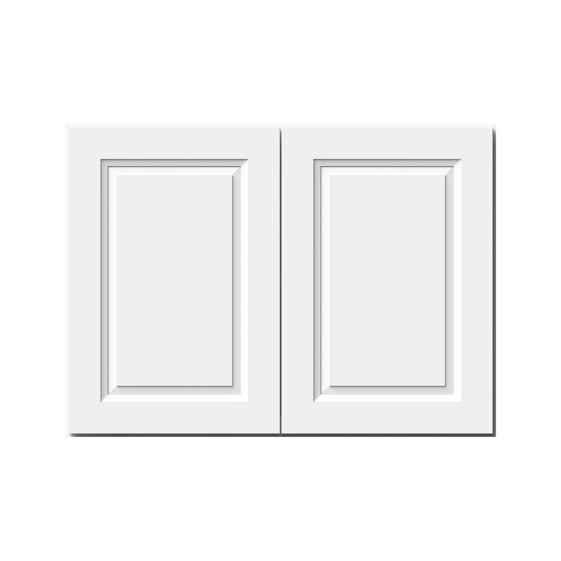 Glacier White RTA 24"-36"W x 12"D x 24"H Short Wall Cabinets With 2 Doors & 1 Shelf