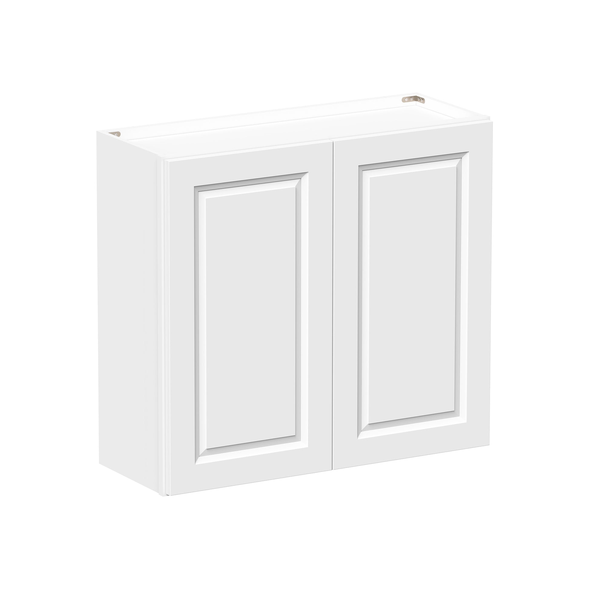 Glacier White RTA 24"-36"W x 12"D x 30"/36"H Standard Wall Cabinets With 2 Doors & 2 Shelves