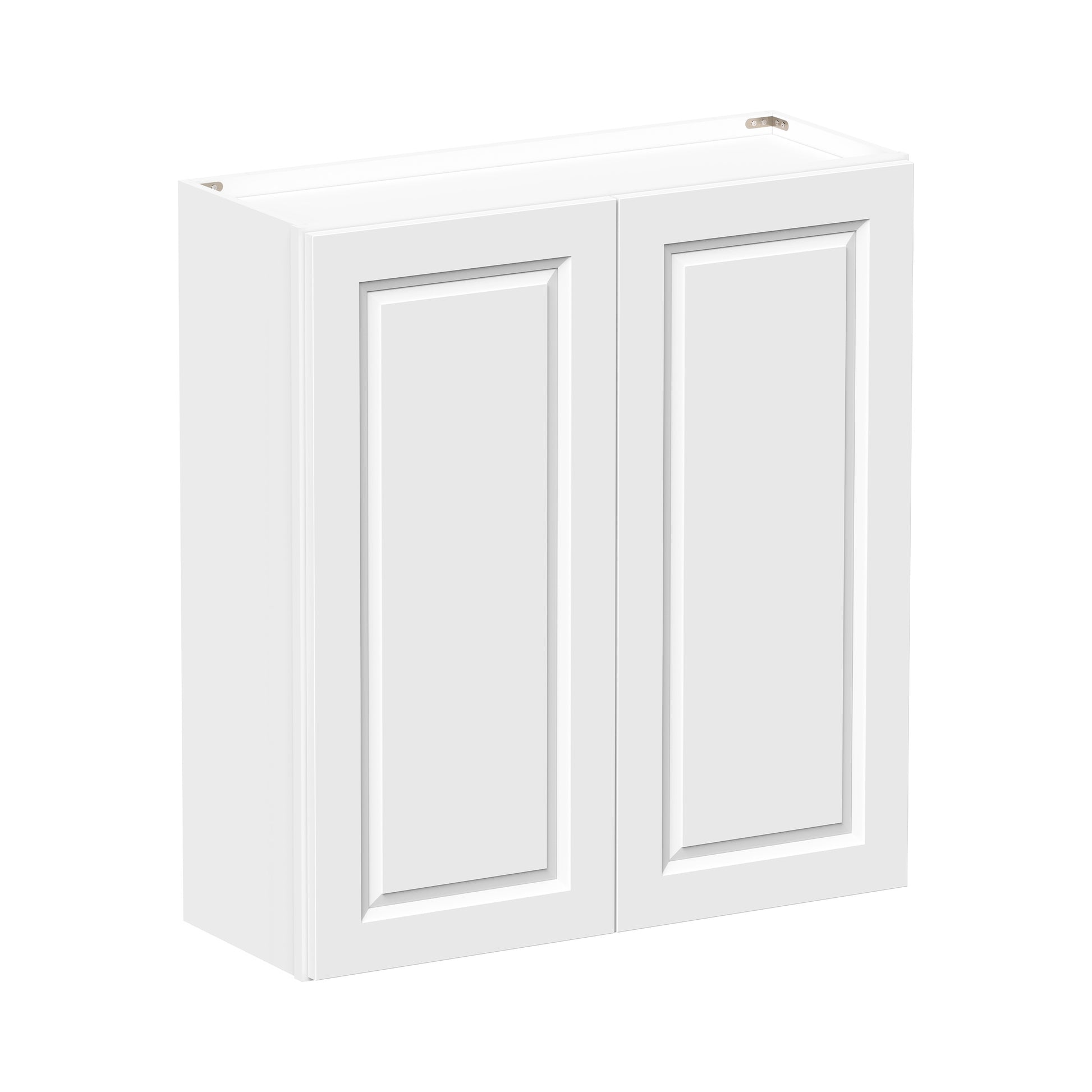 Glacier White RTA 24"-36"W x 12"D x 30"/36"H Standard Wall Cabinets With 2 Doors & 2 Shelves