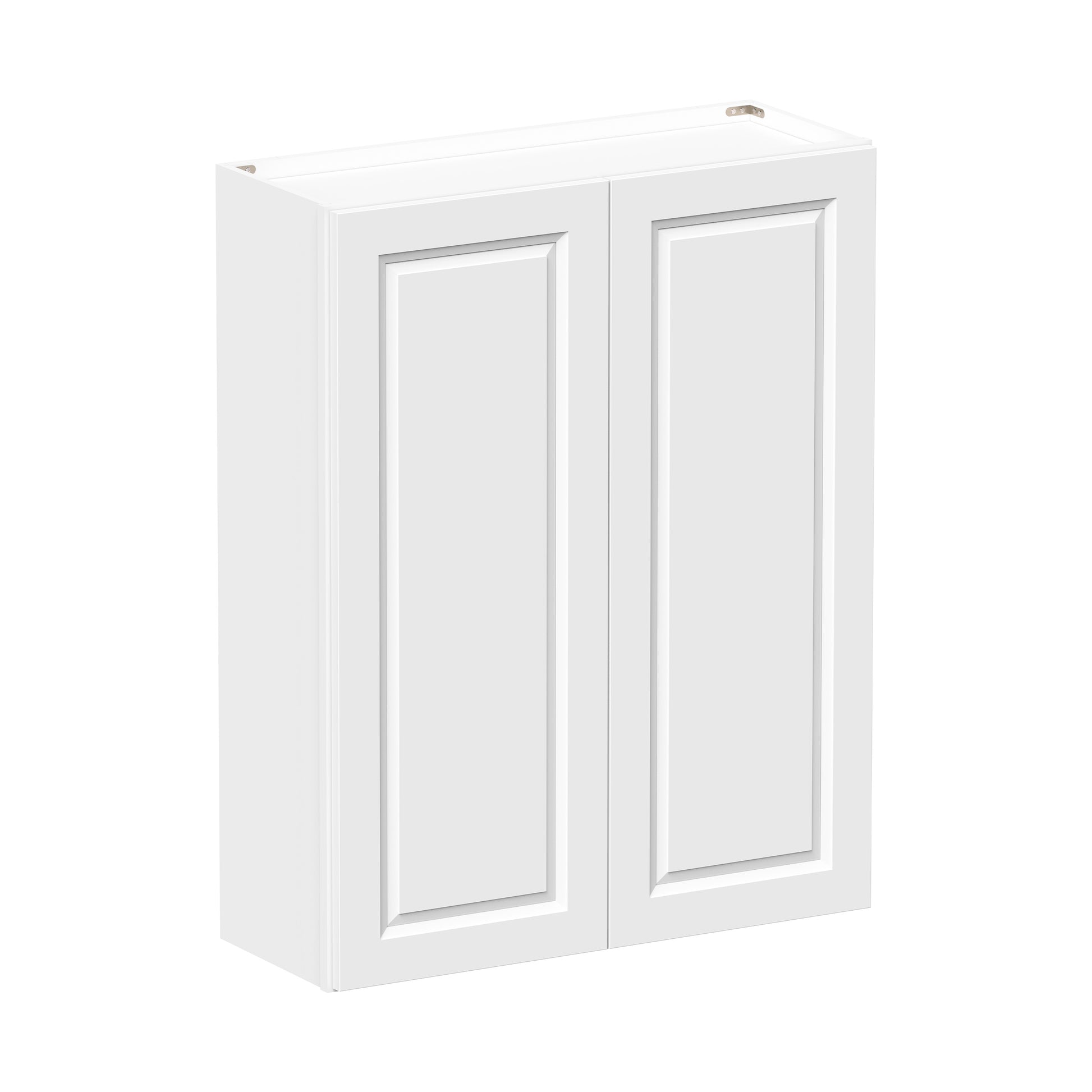 Glacier White RTA 24"-36"W x 12"D x 42"H Standard Wall Cabinets With 2 Doors & 3 Shelves