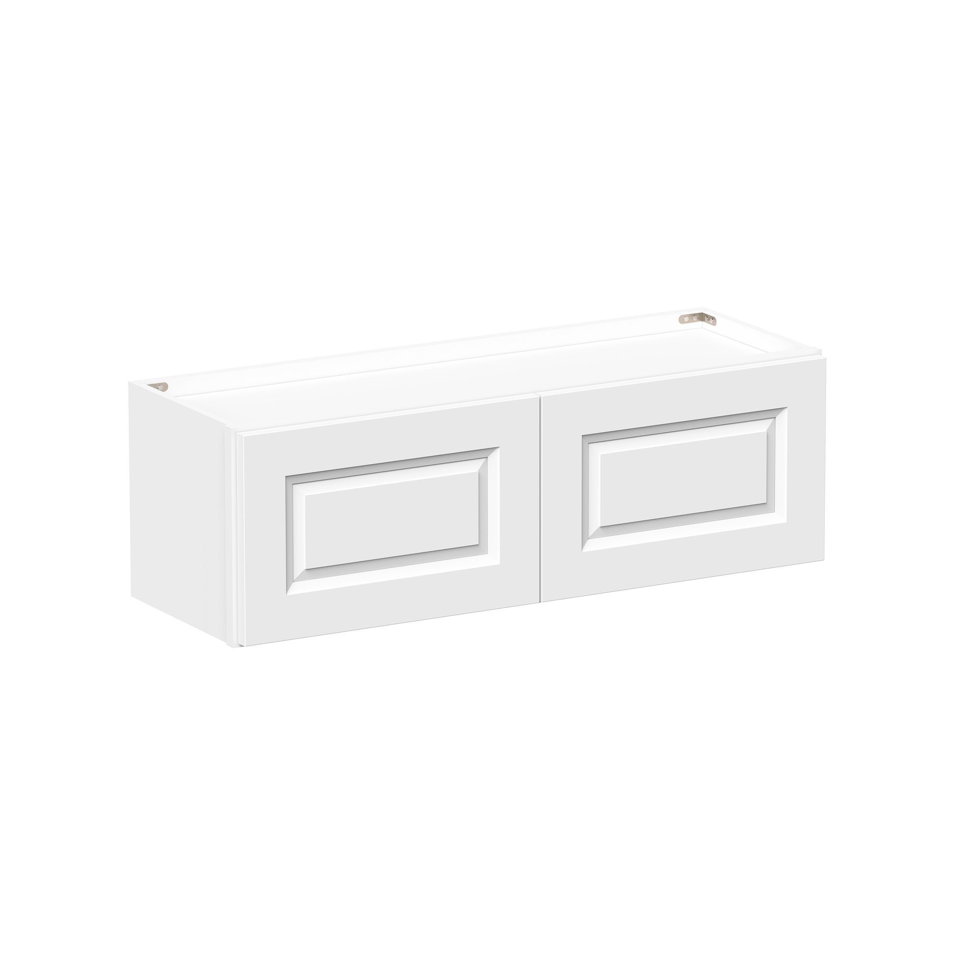 Glacier White RTA 24"-36"W x 12"D x 12"/15"H Short Wall Cabinets With 2 Doors