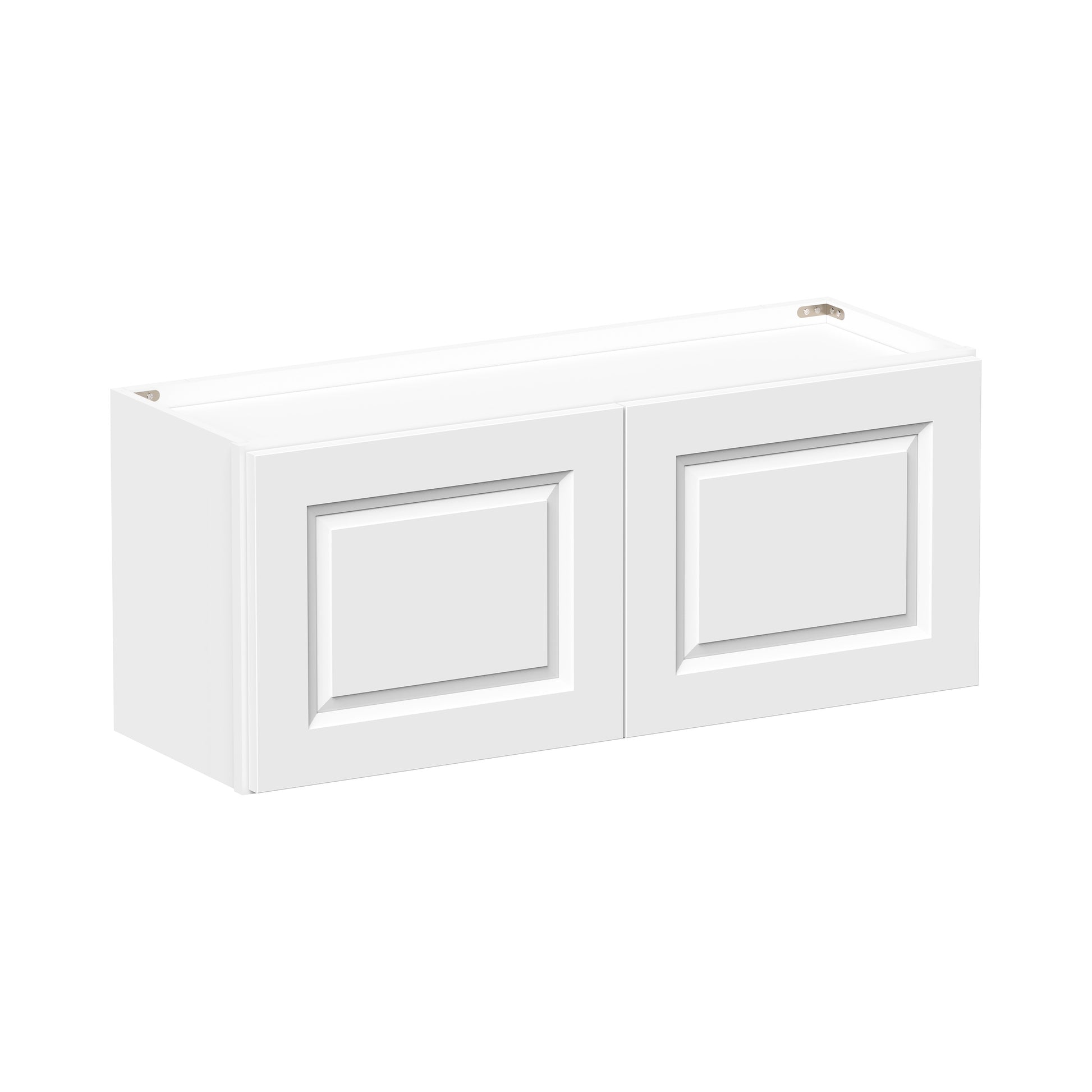 Glacier White RTA 24"-36"W x 12"D x 12"/15"H Short Wall Cabinets With 2 Doors