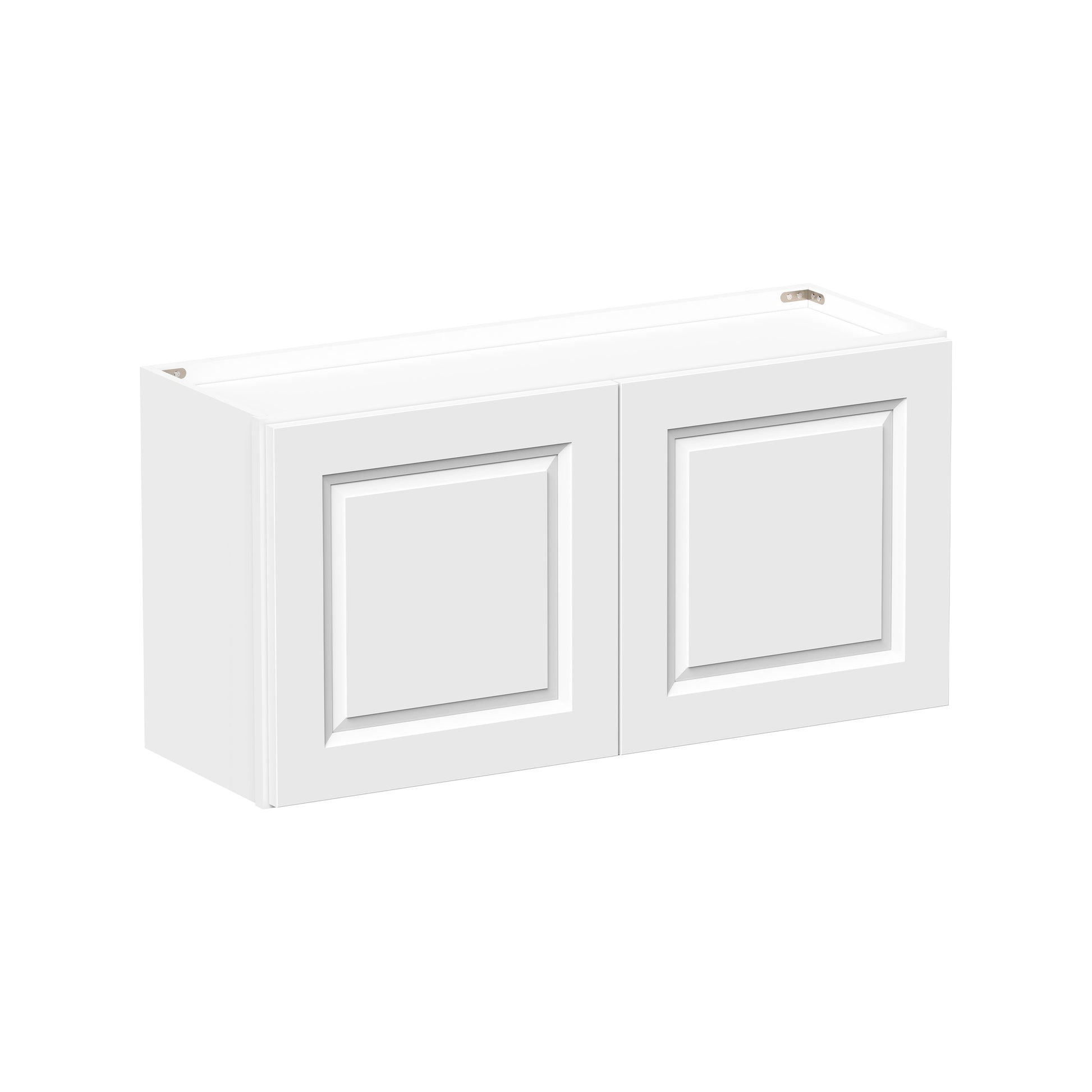 Glacier White RTA 24"-36"W x 12"D x 18"H Short Wall Cabinets With 2 Doors