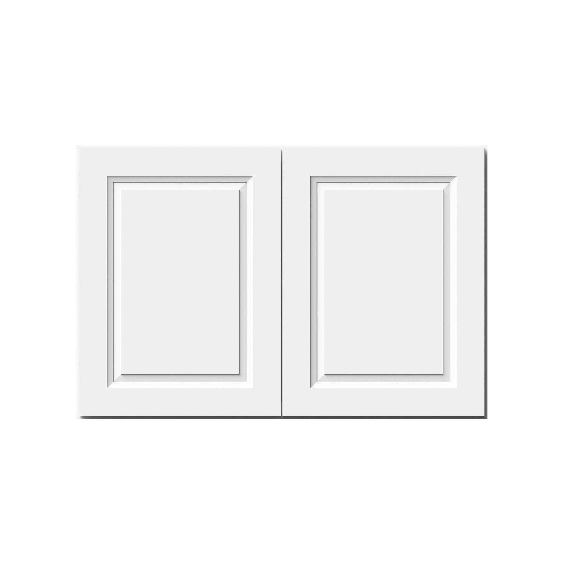 Glacier White RTA 24"-36"W x 12"D x 24"H Short Wall Cabinets With 2 Doors & 1 Shelf