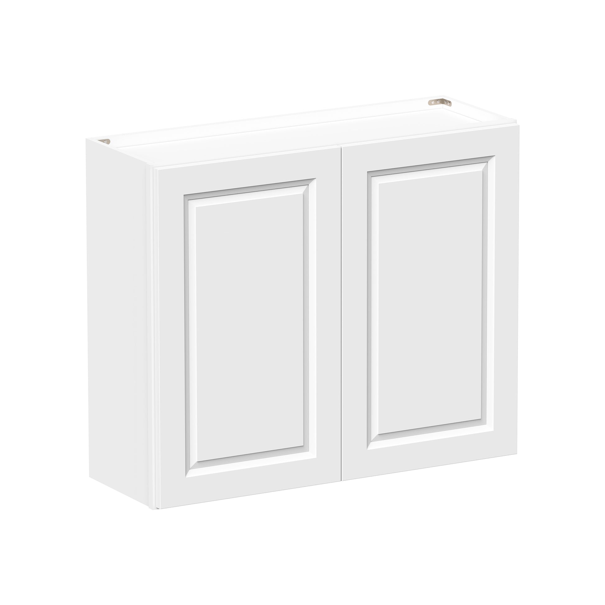 Glacier White RTA 24"-36"W x 12"D x 30"/36"H Standard Wall Cabinets With 2 Doors & 2 Shelves