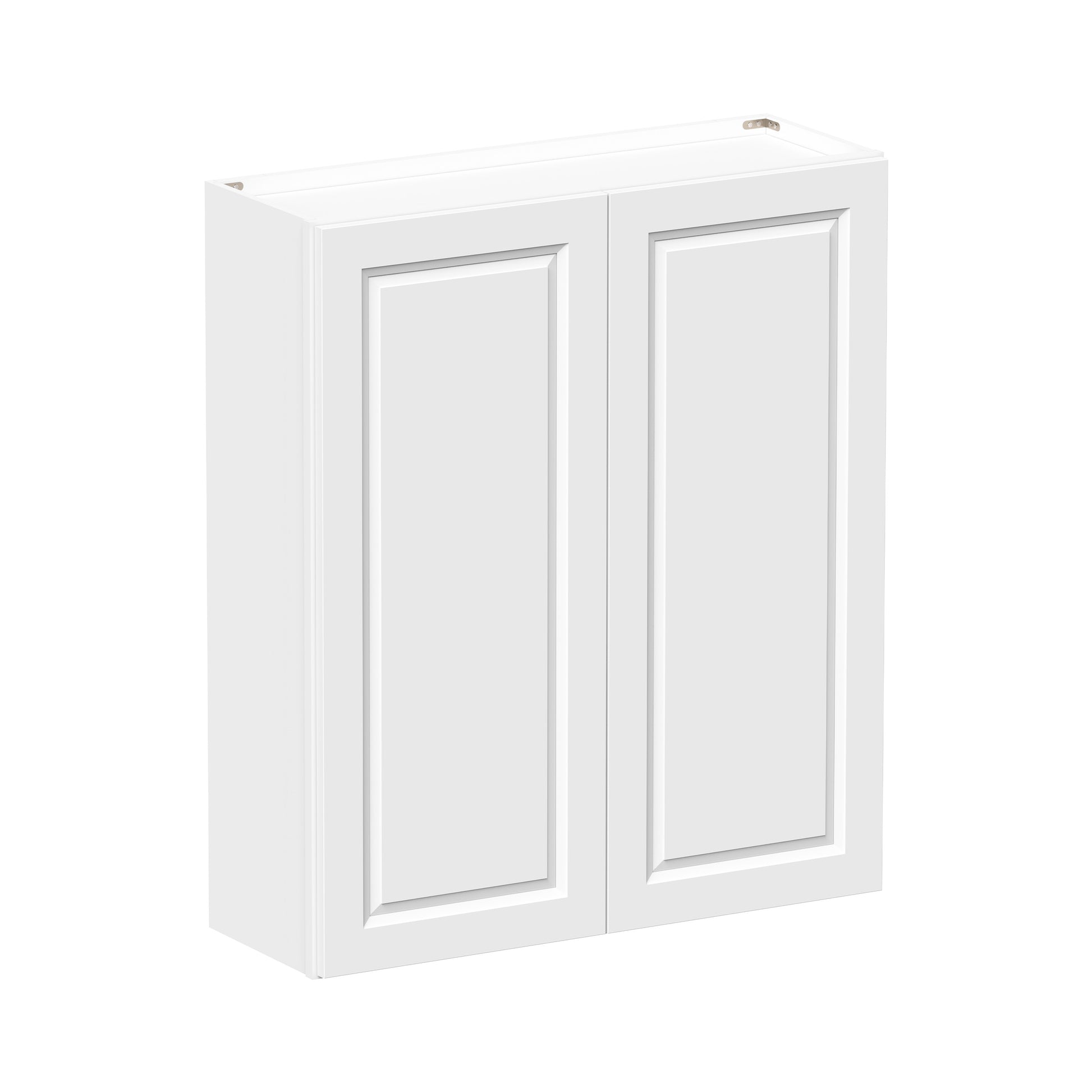 Glacier White RTA 24"-36"W x 12"D x 42"H Standard Wall Cabinets With 2 Doors & 3 Shelves