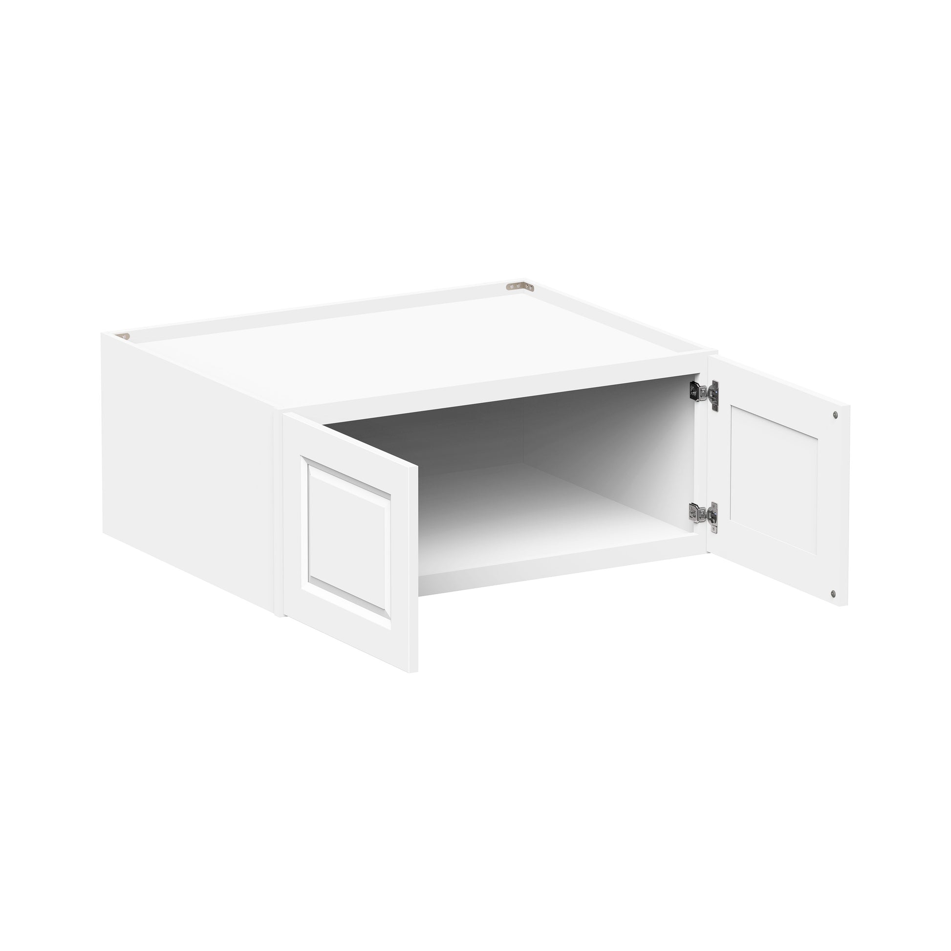 Glacier White RTA 36"W x 27"D x 12"-18"H Deep Wall Cabinets With 2 Doors