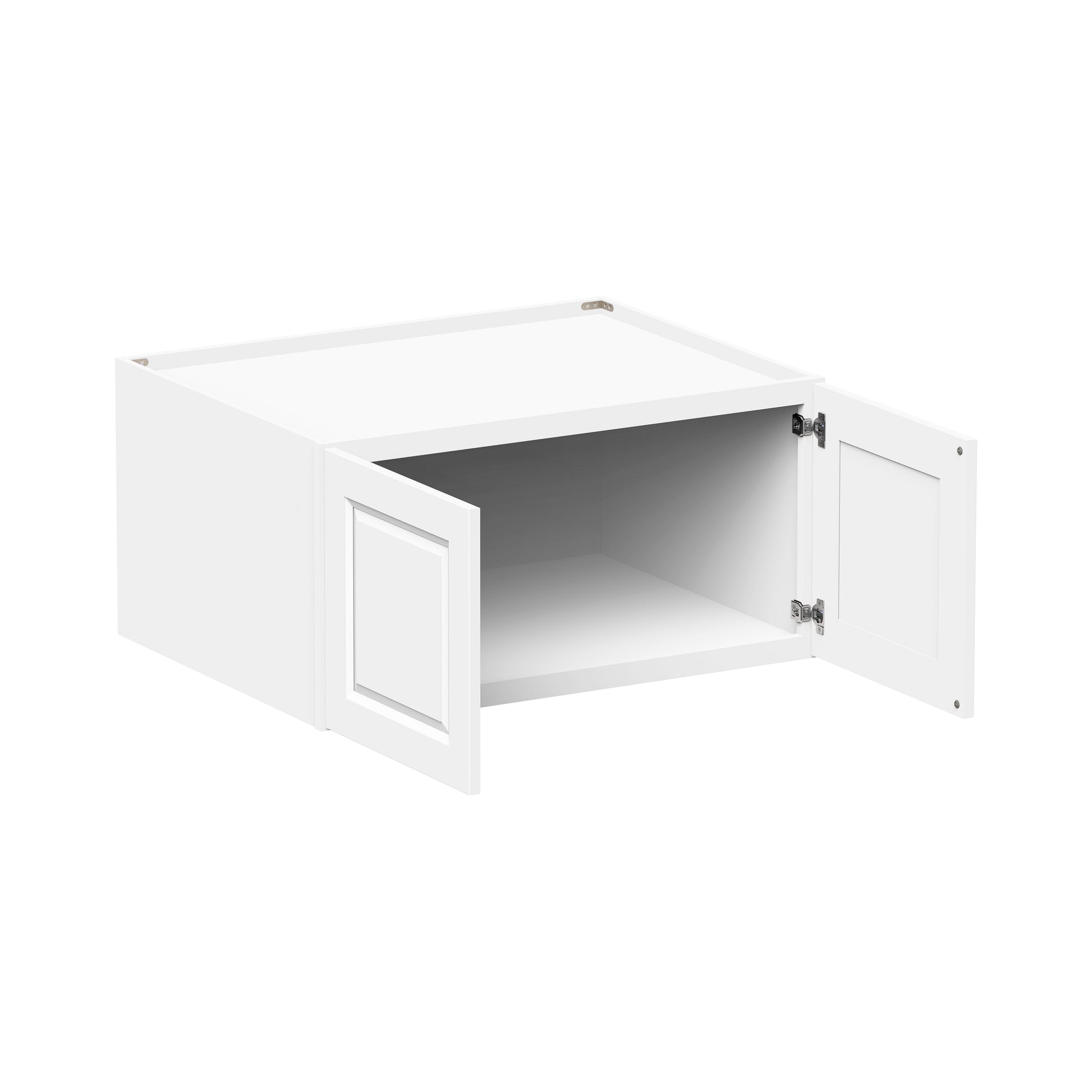 Glacier White RTA 36"W x 27"D x 12"-18"H Deep Wall Cabinets With 2 Doors