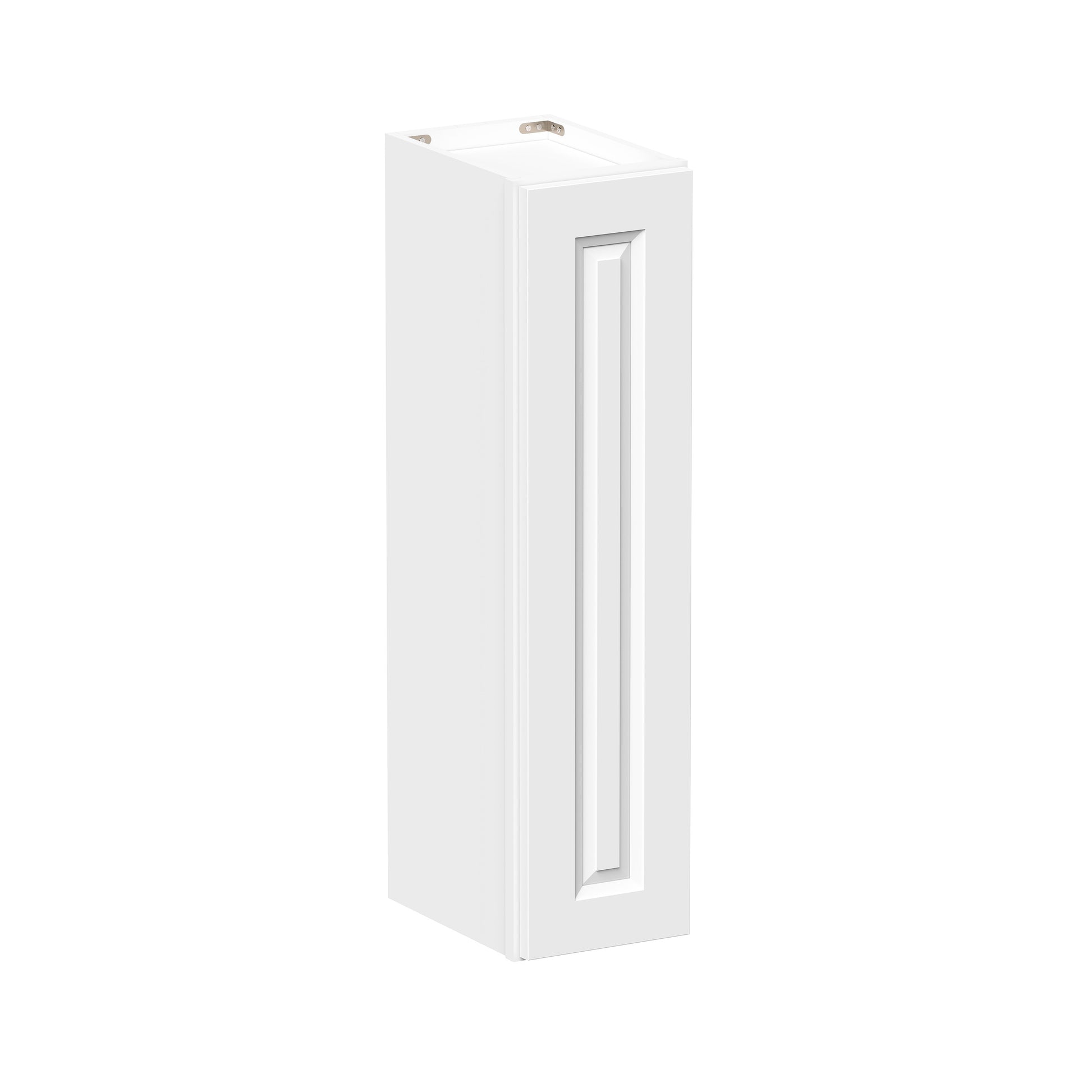 Glacier White RTA 9"-21"W x 12"D x 30"/36"H Standard Wall Cabinets With 1 Door & 2 Shelves