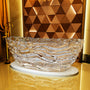 69" Sculptural Transparent Resin Freestanding Soaking Bathtub 