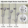 9" Thermostatic Exposed Shower System with Slide Bar & Hand Shower