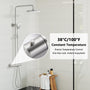 9.5" Thermostatic Rain Shower Faucet with Slide Bar and Hand Shower