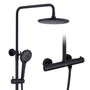 9.5" Thermostatic Rain Shower Faucet with Slide Bar and Hand Shower