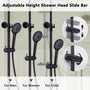 9.5" Thermostatic Rain Shower Faucet with Slide Bar and Hand Shower