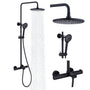9" Thermostatic Exposed Shower System with Slide Bar & Hand Shower