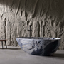 59" Egg-Shaped Solid Surface Freestanding Bathtub with Spa-Like Comfort