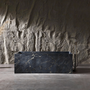 67" Rectangular Solid Surface Freestanding Bathtub with Square Silhouette