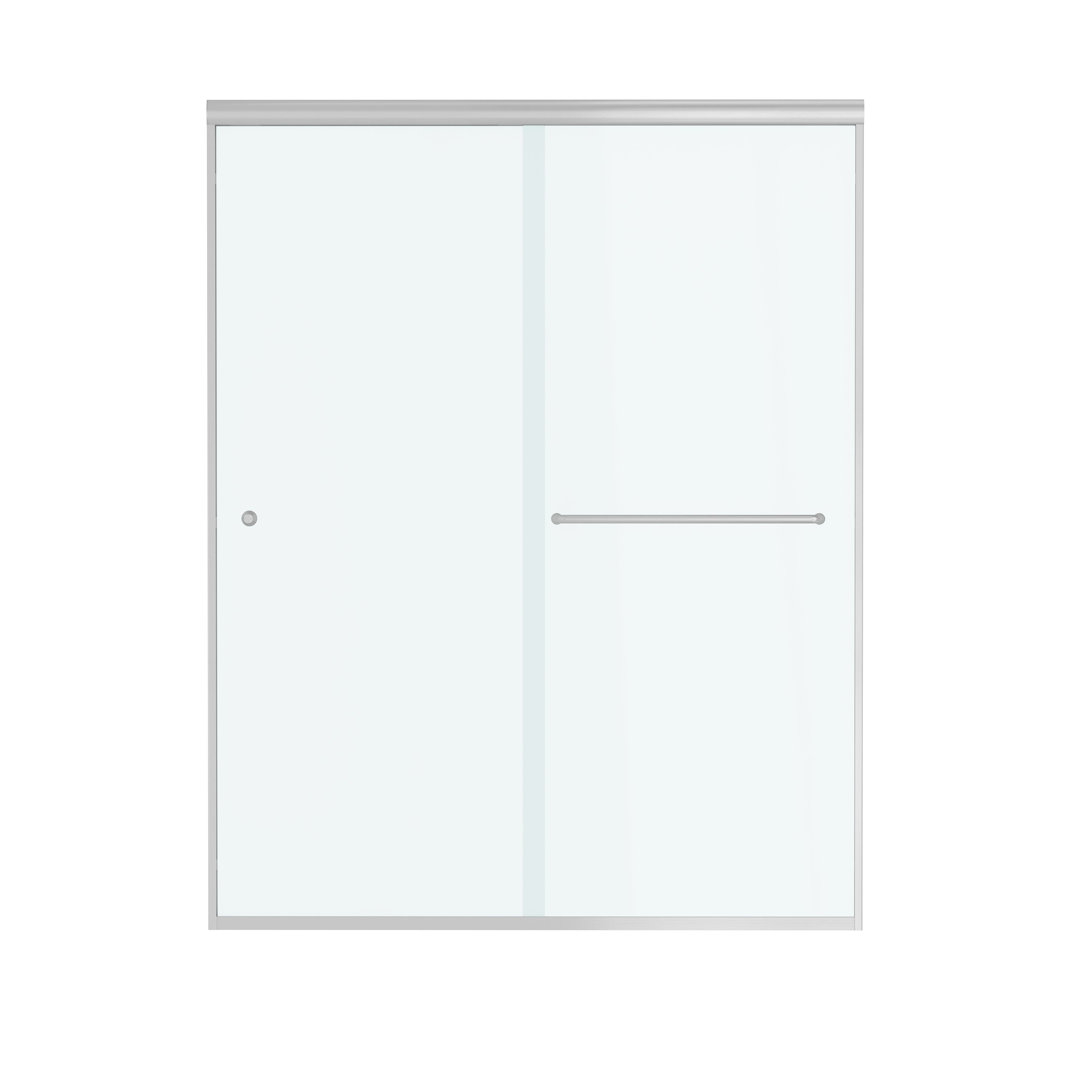 60"x72" Frame Sliding Shower Door with Soft Close and Clear Tempered Glass