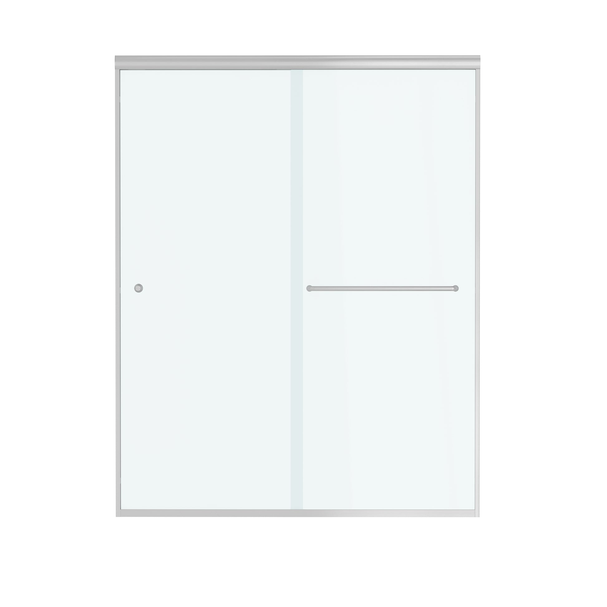 60"x72" Frame Sliding Shower Door with Soft Close and Clear Tempered Glass