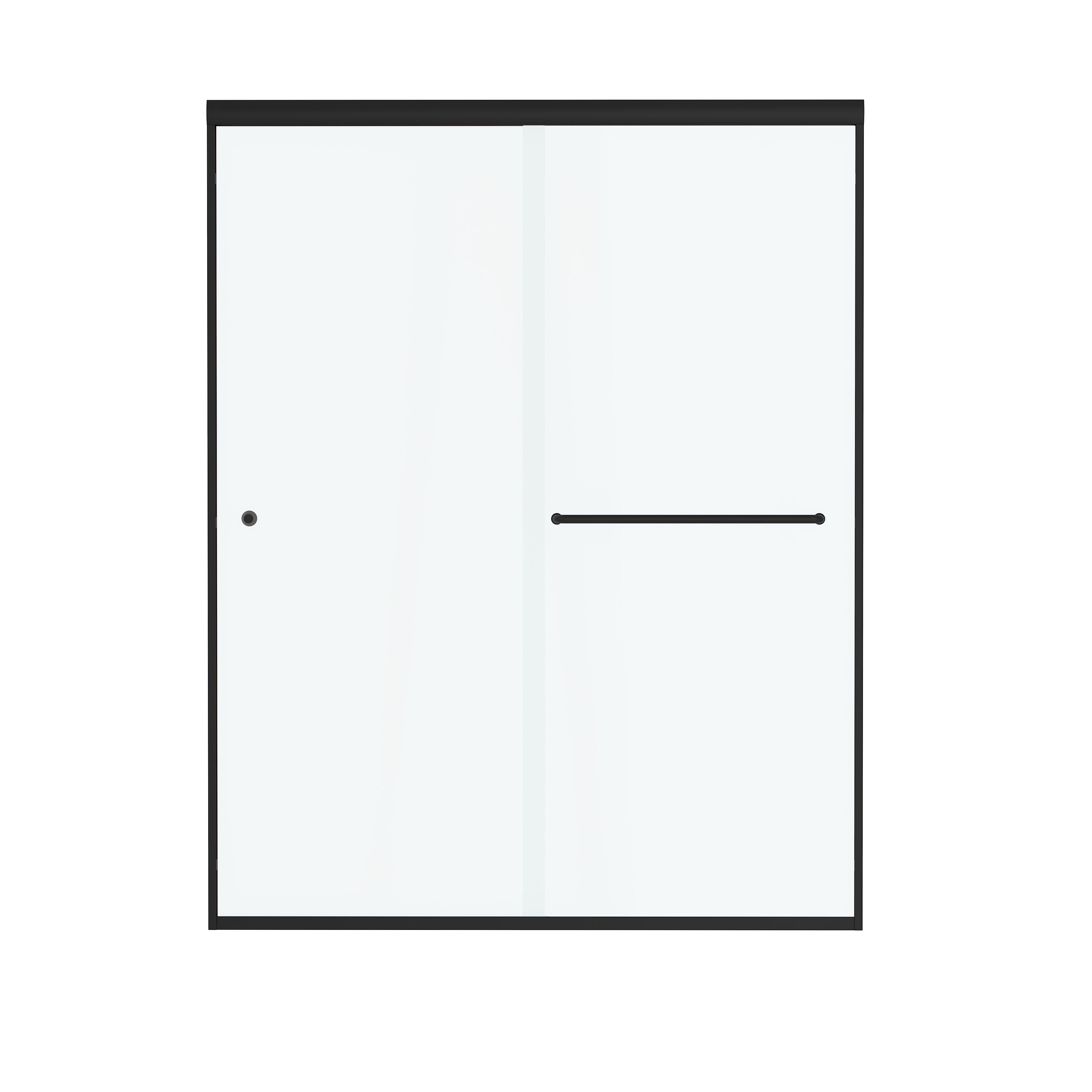 60"x72" Frame Sliding Shower Door with Soft Close and Clear Tempered Glass