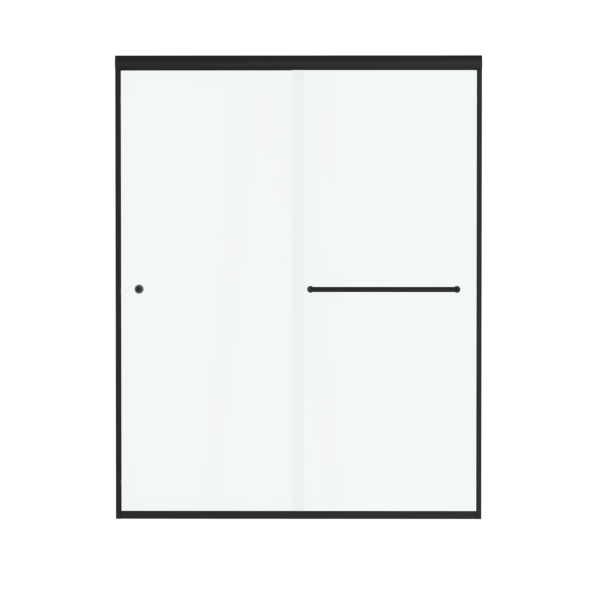 60"x72" Frame Sliding Shower Door with Soft Close and Clear Tempered Glass